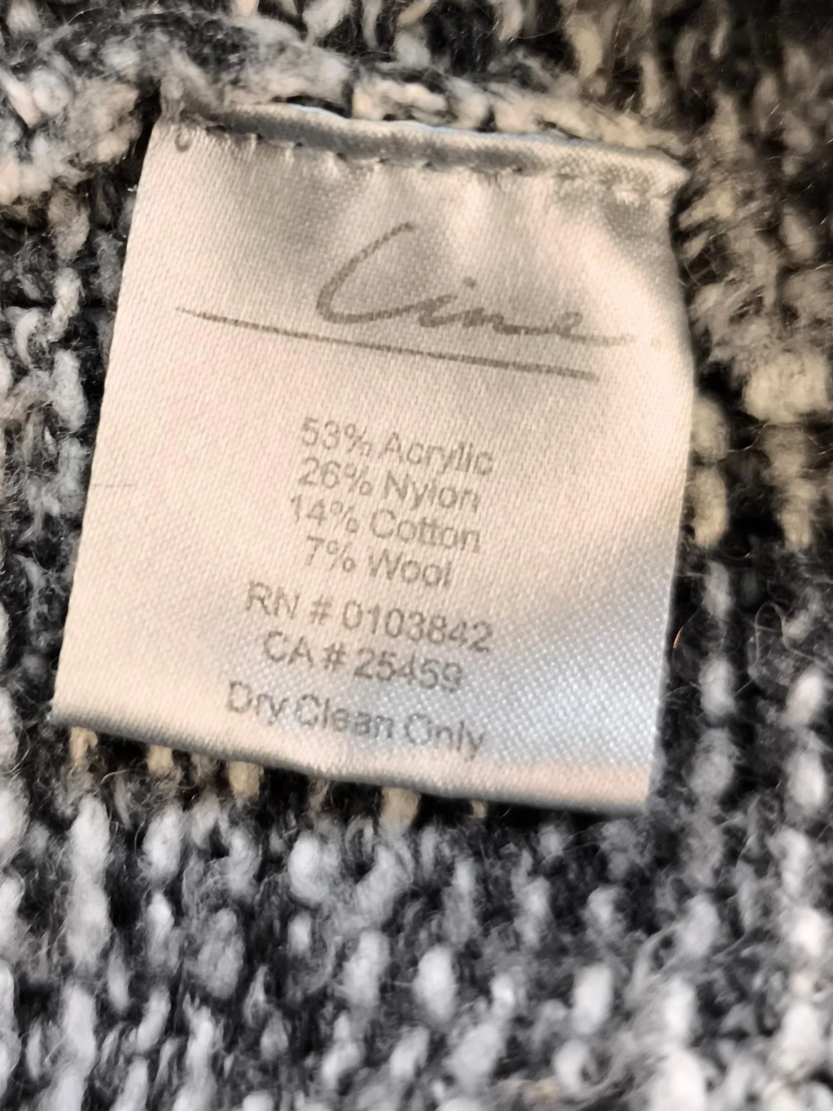 Line. Women's Jumper S Grey Acrylic with Nylon, Cotton, Wool Round Neck Pullover - Image 6