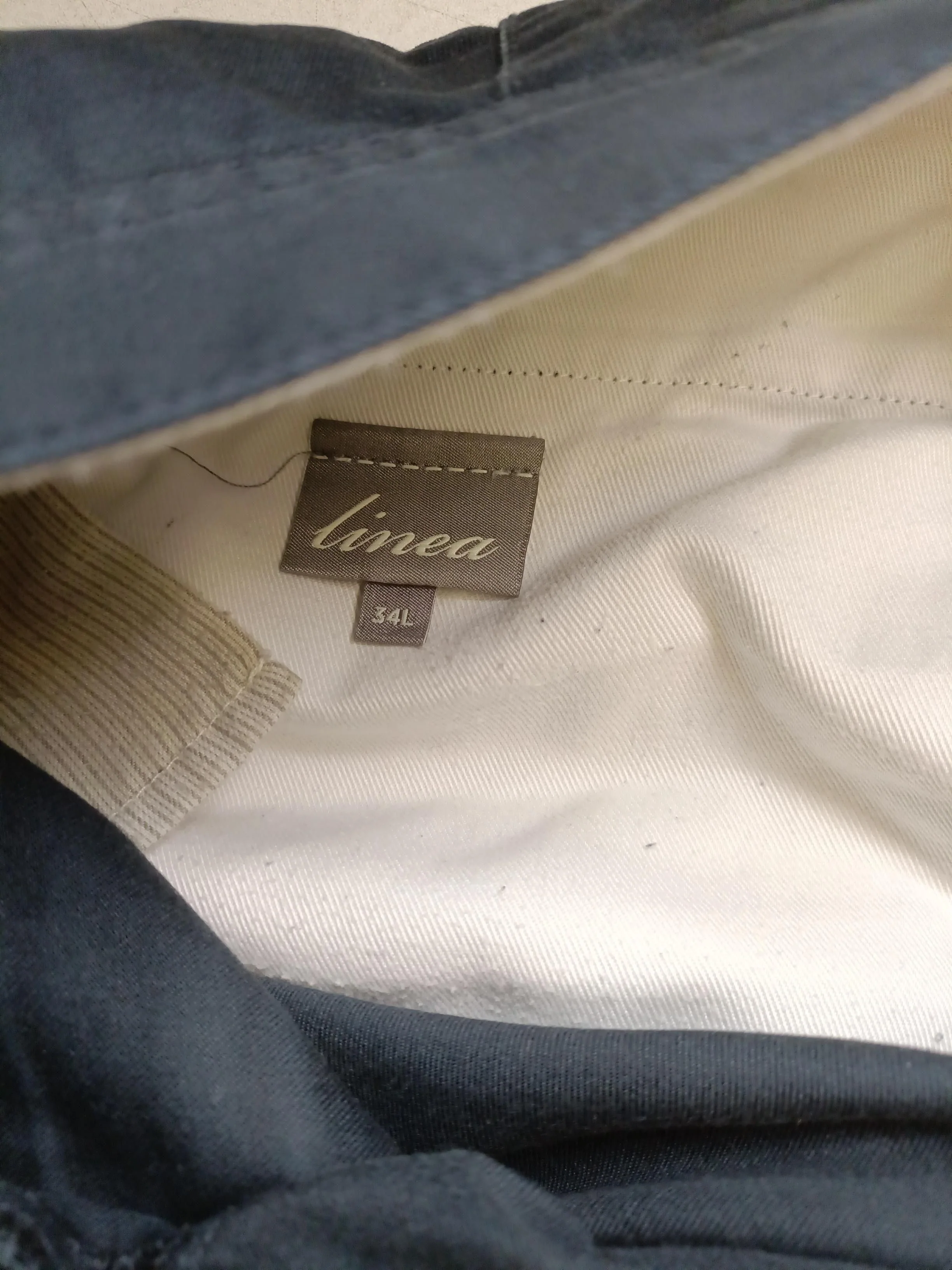 Linea Men's Trousers L Blue 100% Cotton Straight Chino - Image 6