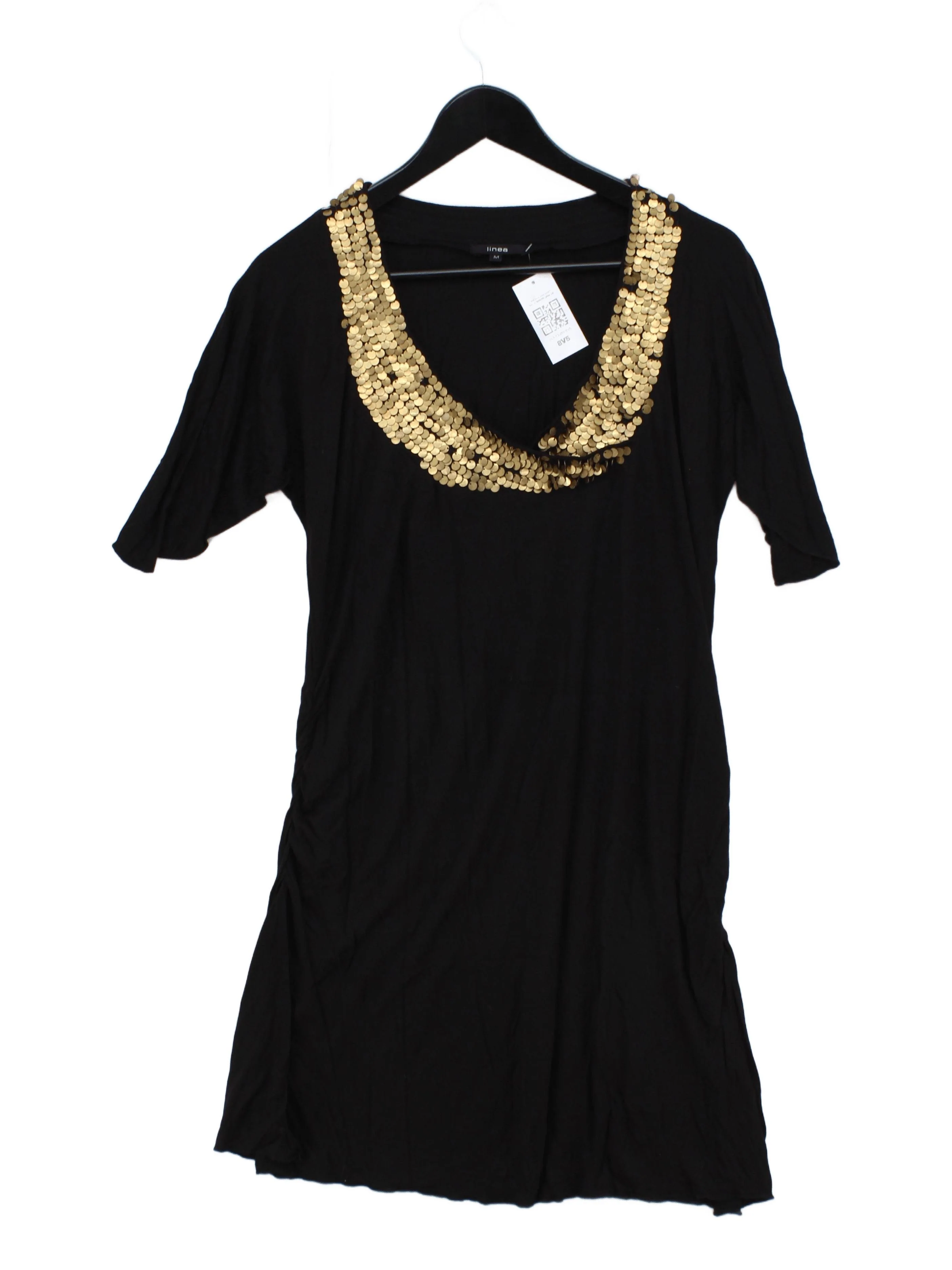 Linea T-Shirt Mini Dress M in Black