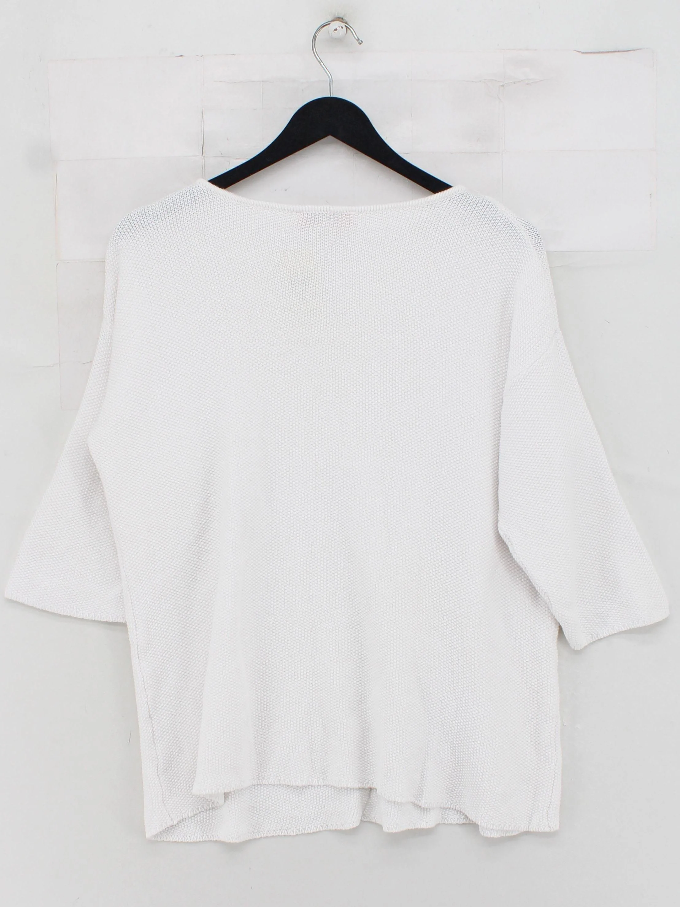 Linea Tesini Women's Jumper UK 14 White 100% Other Round Neck Pullover - Image 2