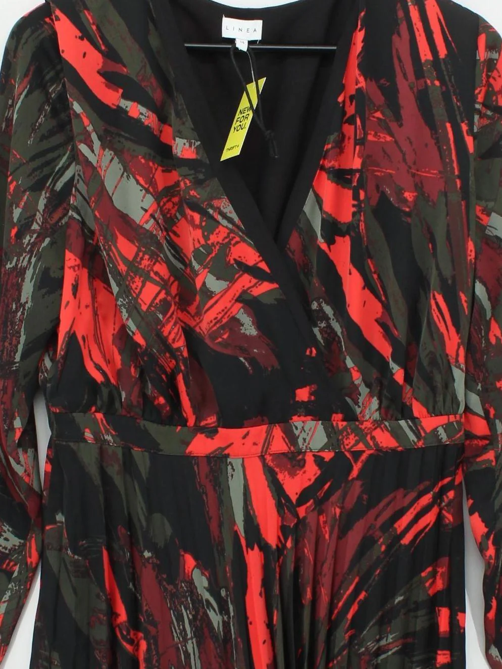 Linea Wrap Midi Dress UK14 in Multi - Image 3