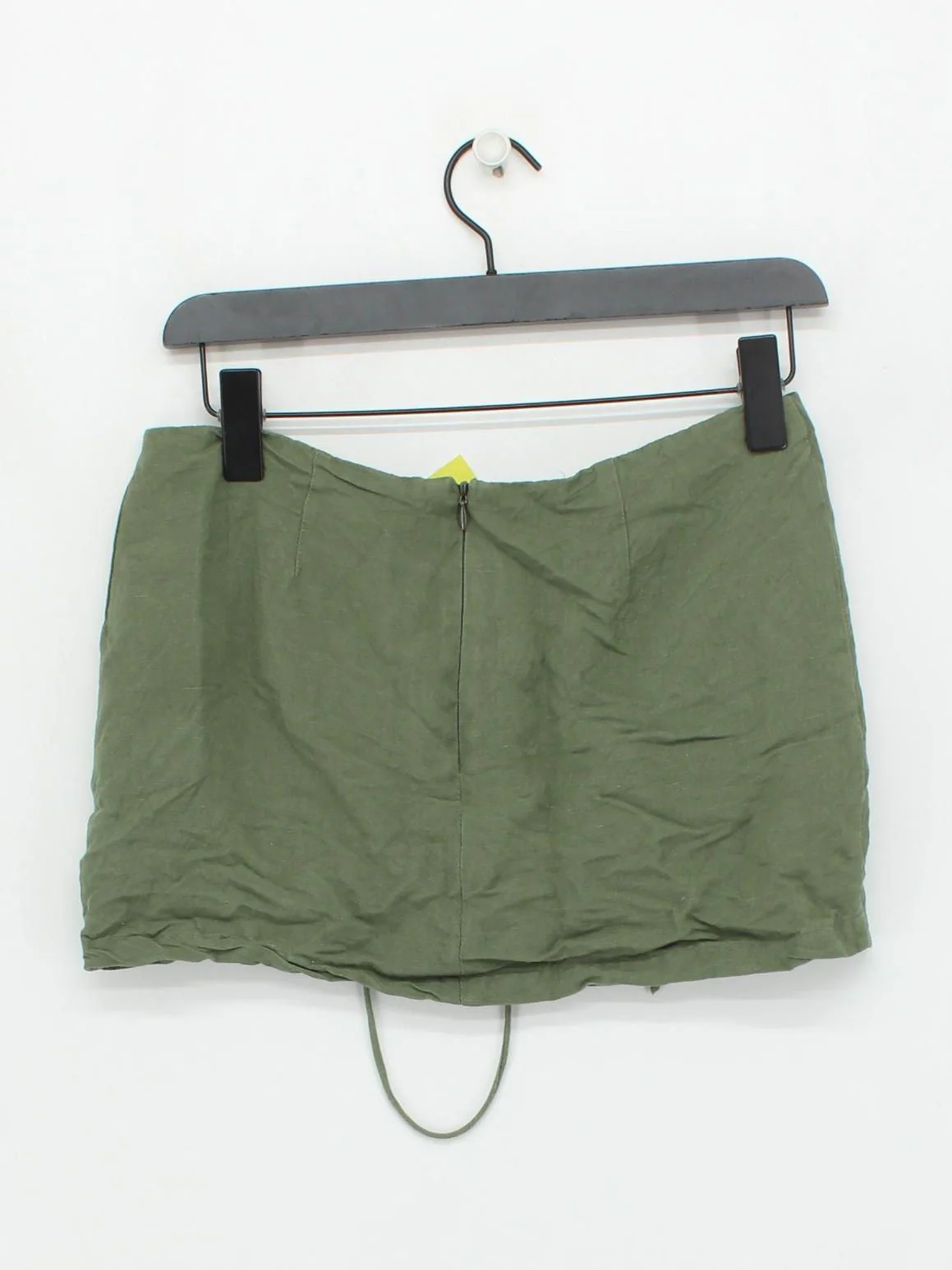 Lioness Women's Mini Skirt S Green Linen with Viscose Short Mini - Image 2