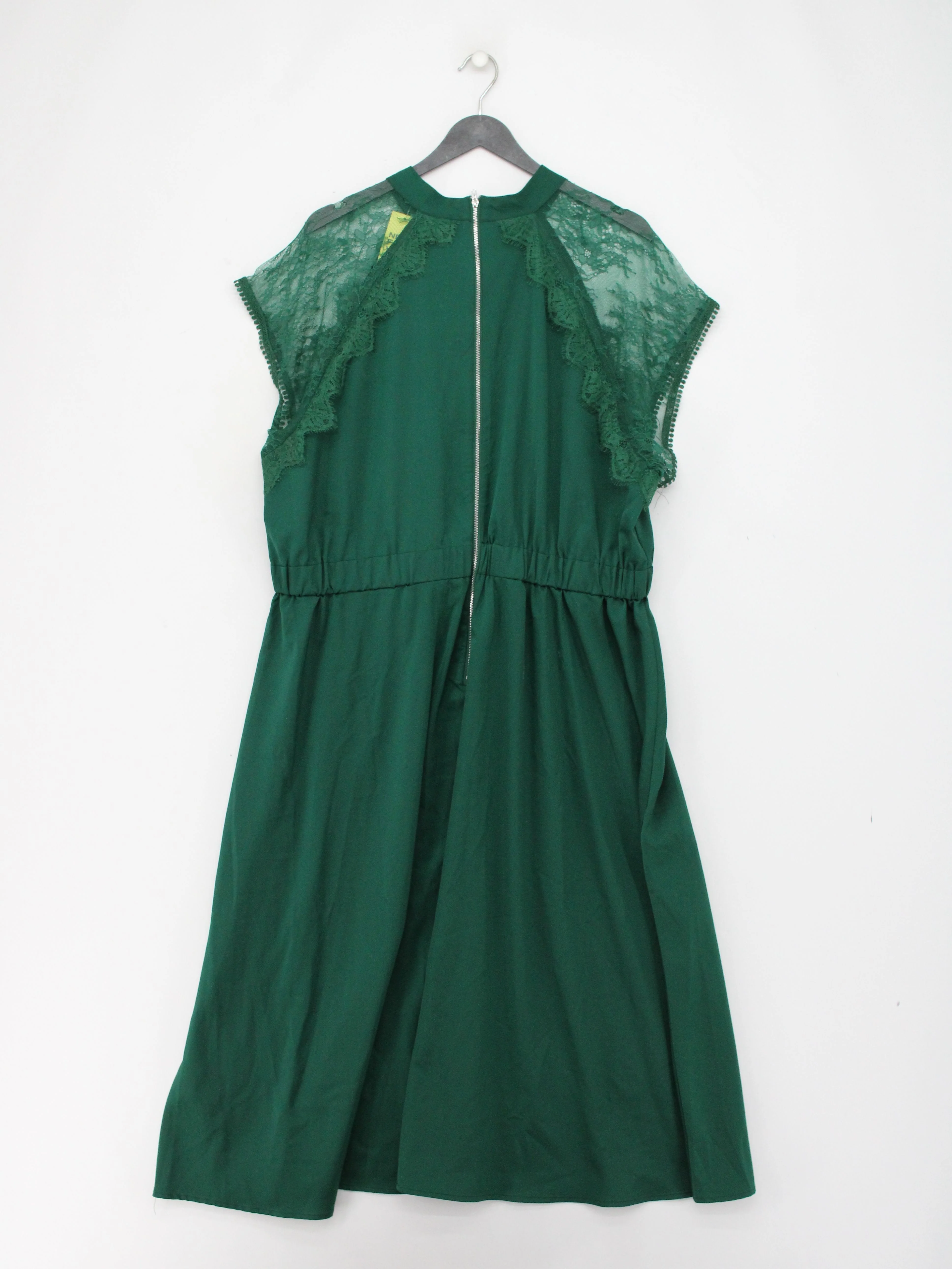 liquorish Shirt Midi Dress L in Green - Image 2