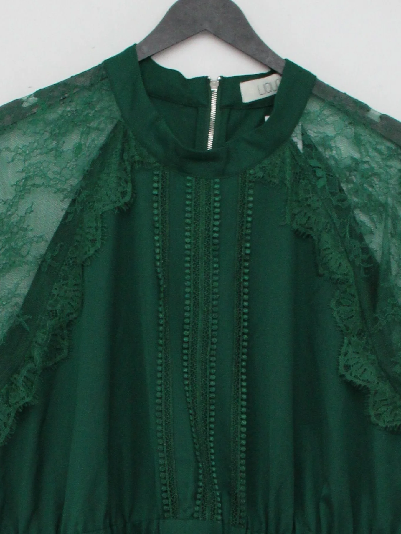 liquorish Shirt Midi Dress L in Green - Image 3