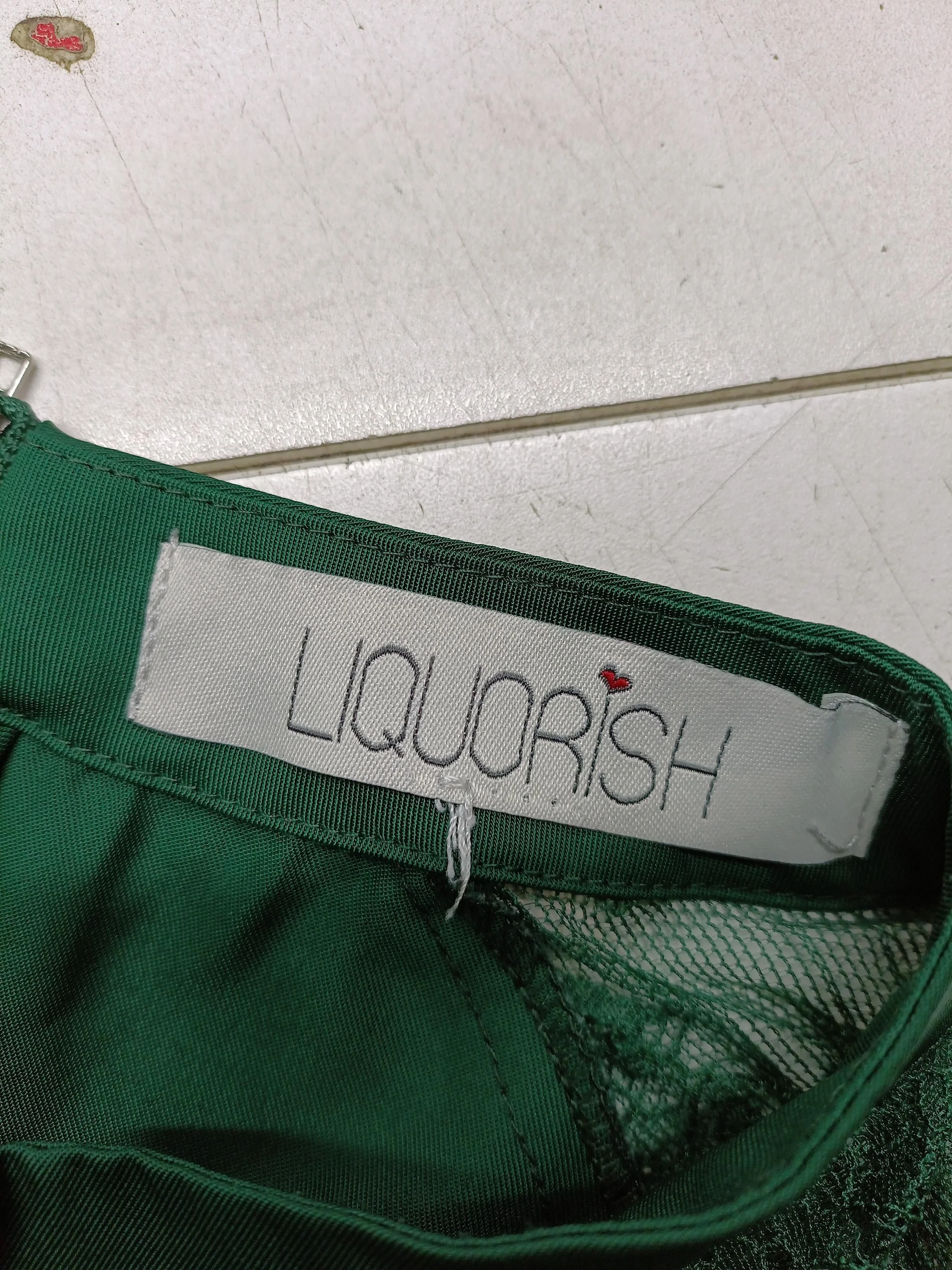 liquorish Shirt Midi Dress L in Green - Image 6