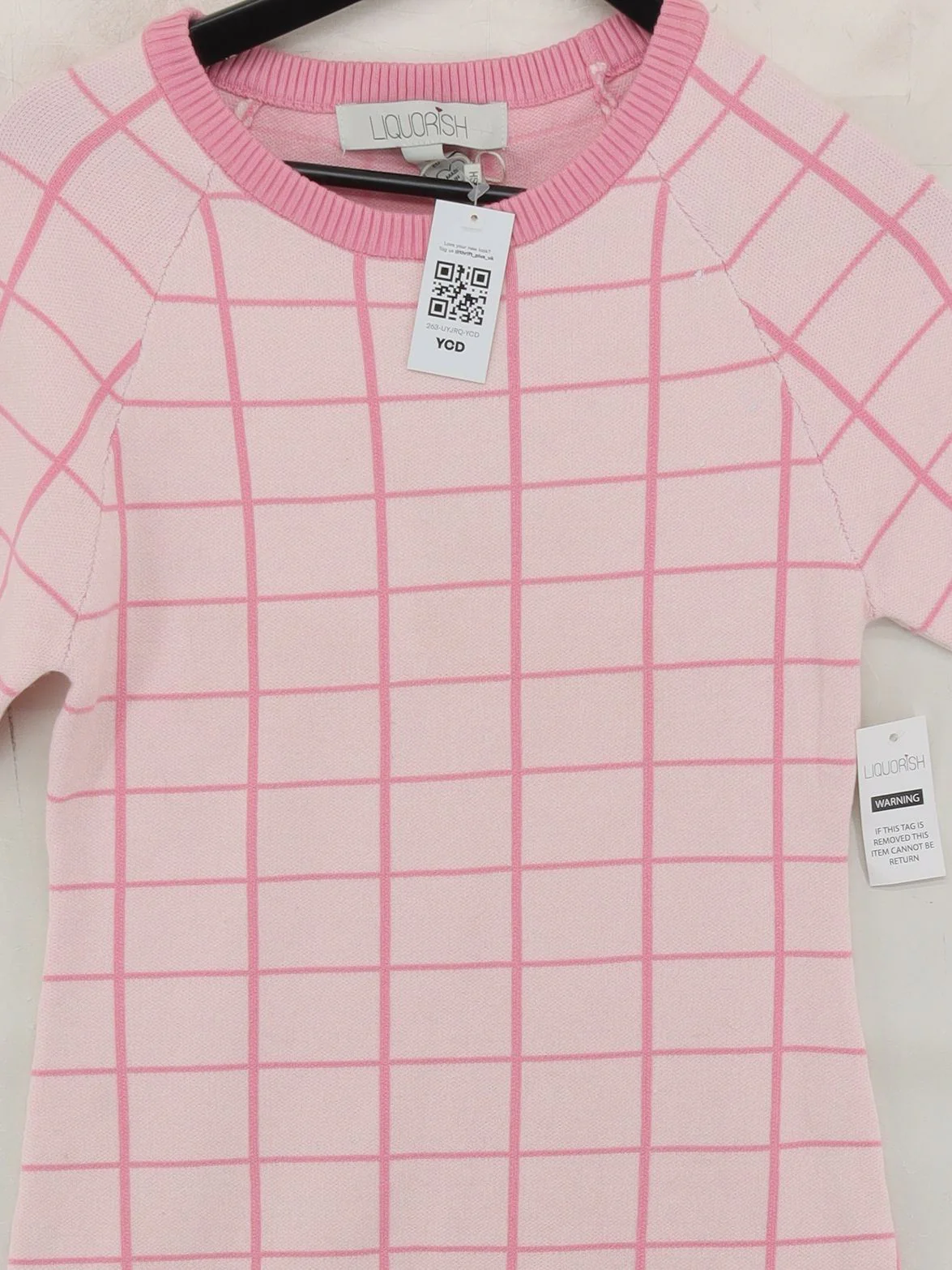 liquorish T-Shirt Mini Dress in Pink - Image 3