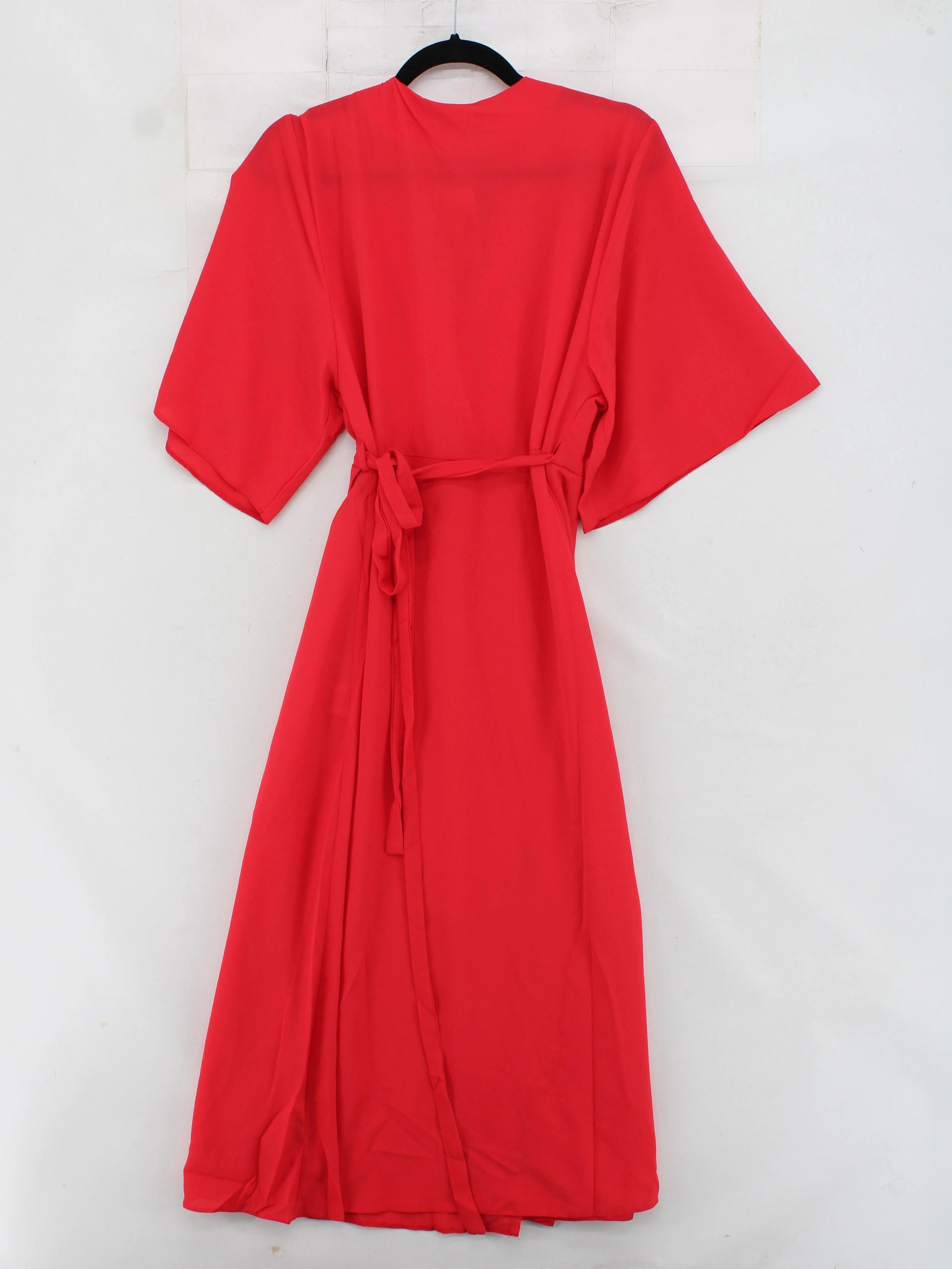 liquorish Wrap Midi Dress UK14 in Red - Image 2