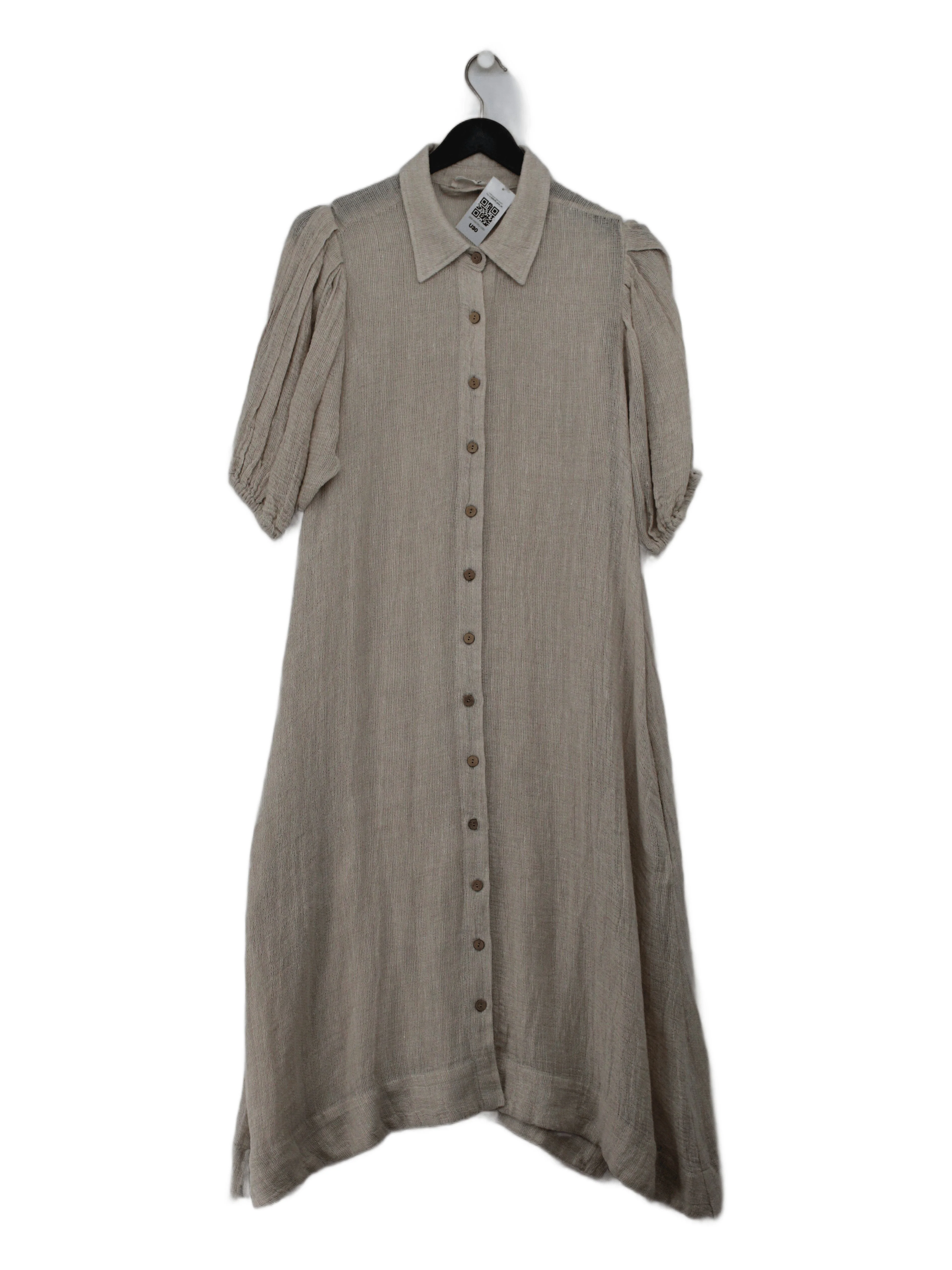 Lisa Marie Fernandez Shirt Midi Dress S in Cream