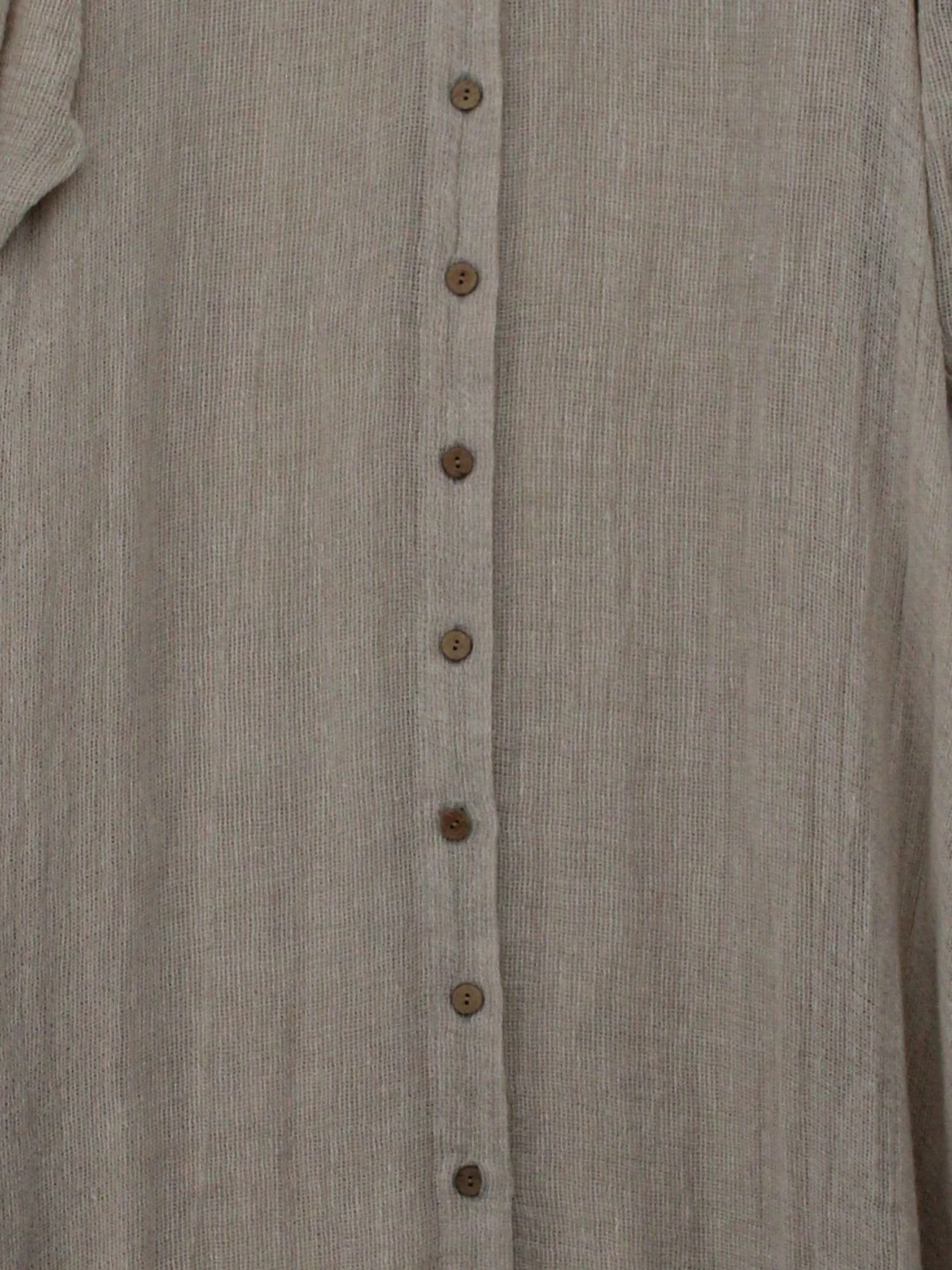 Lisa Marie Fernandez Shirt Midi Dress S in Cream - Image 3