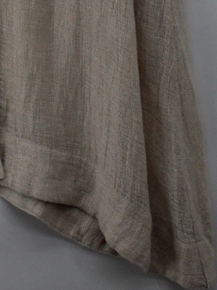 Lisa Marie Fernandez Shirt Midi Dress S in Cream - Image 4