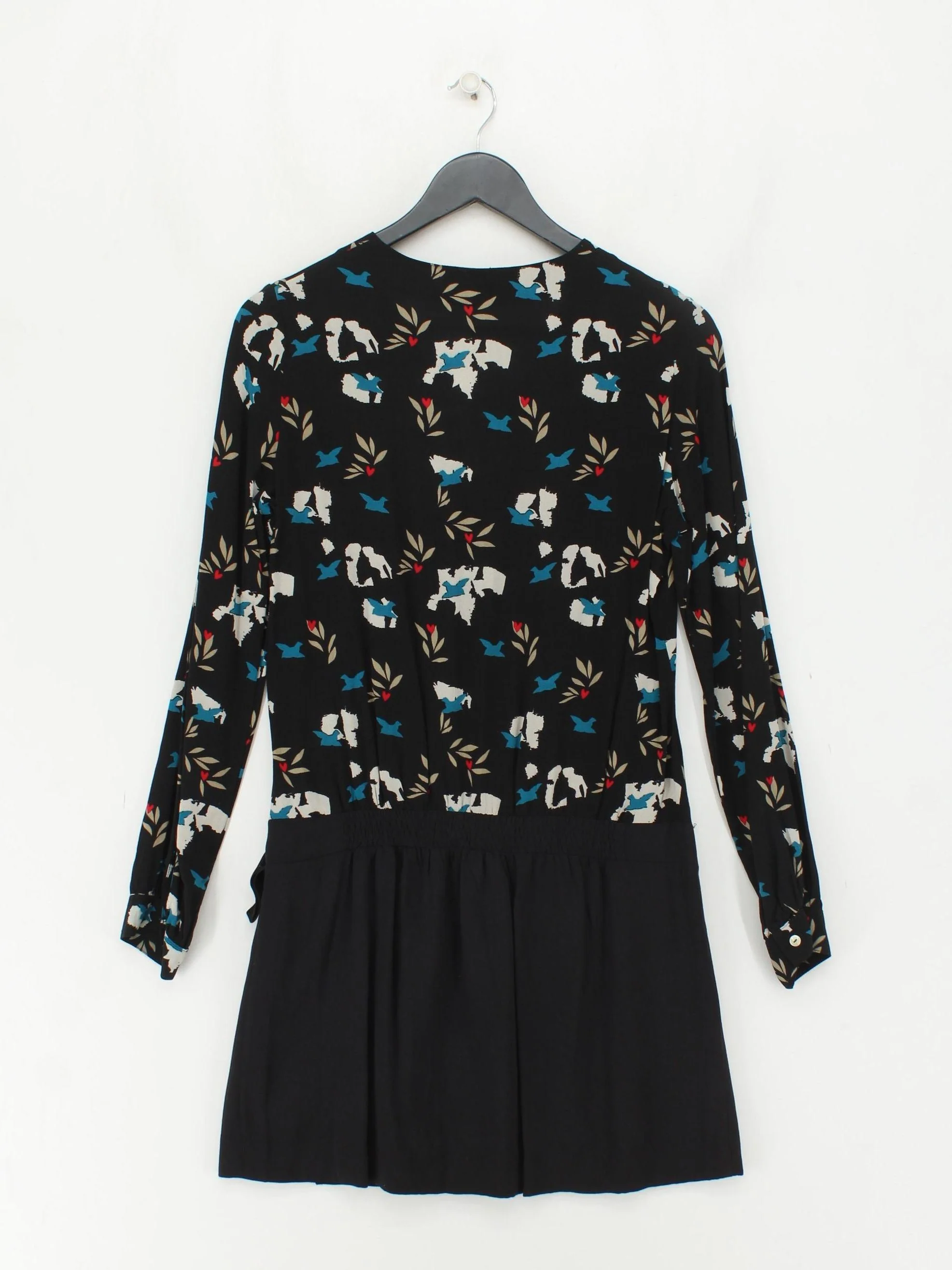 Little Miss by Captain Tortue Shirt Mini Dress S in Black - Image 2