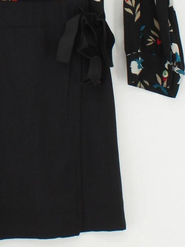 Little Miss by Captain Tortue Shirt Mini Dress S in Black - Image 4