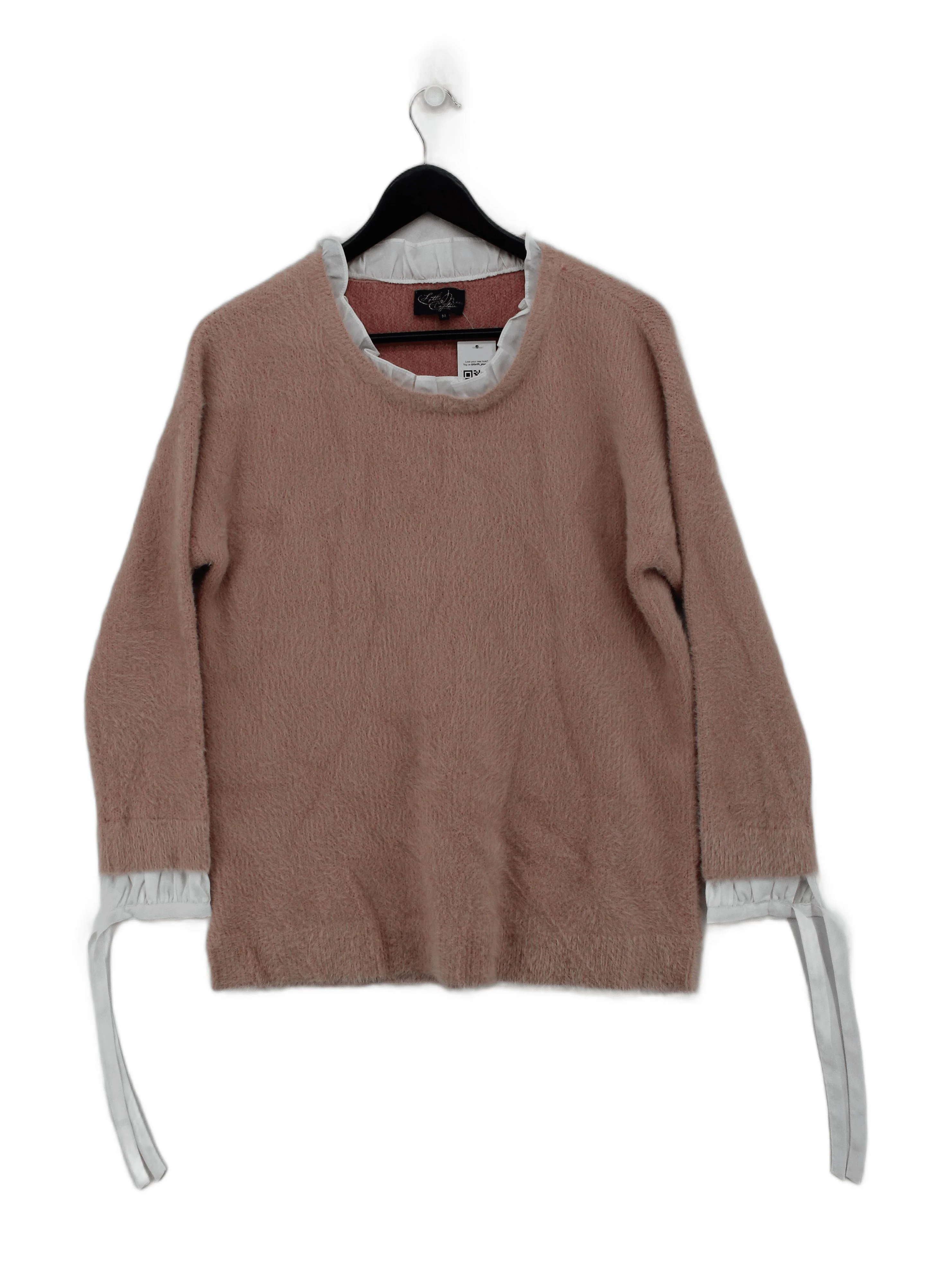 Little Miss By Captain Tortue Women's Jumper M Pink Nylon with Acrylic Pullover