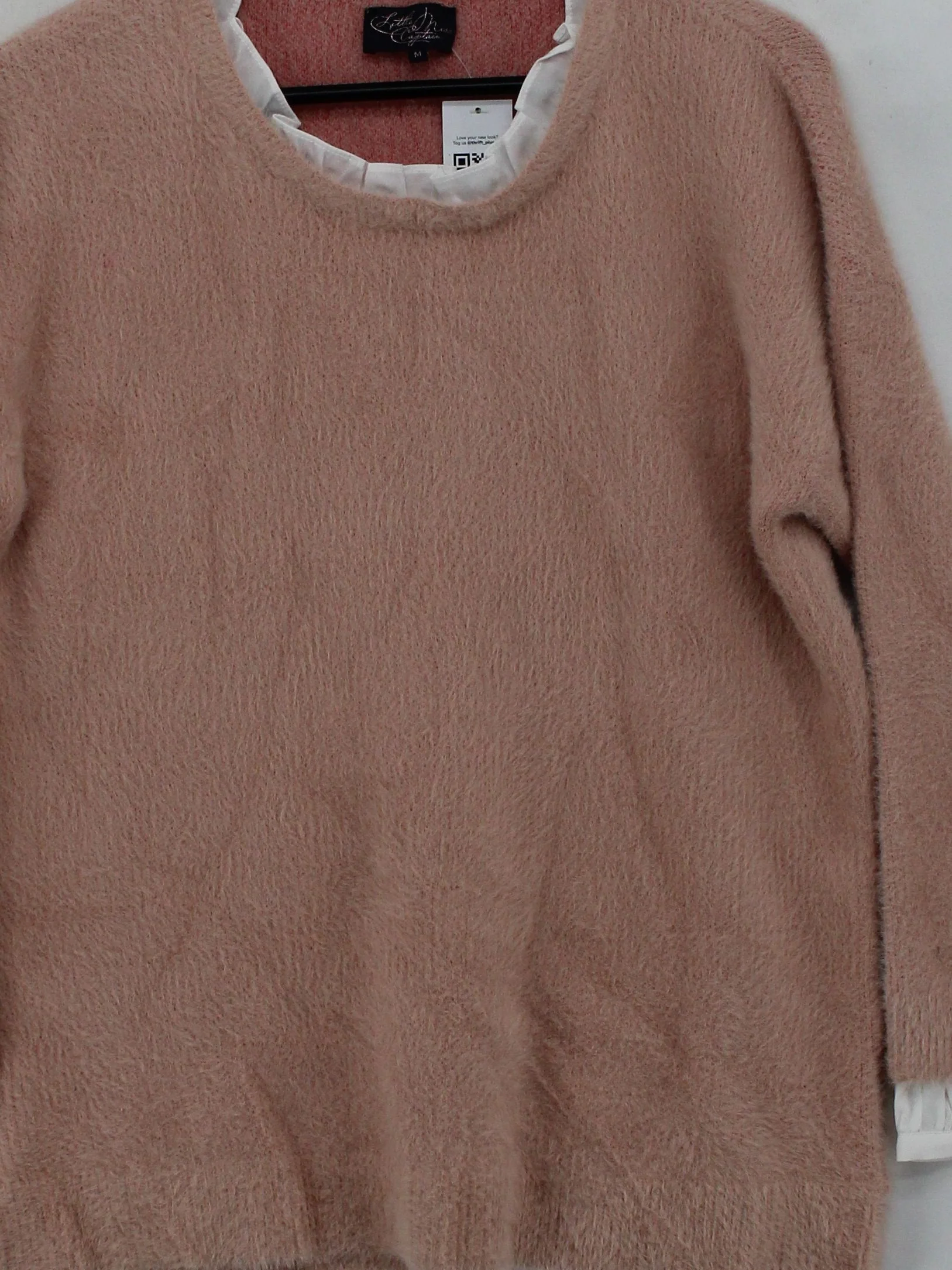 Little Miss By Captain Tortue Women's Jumper M Pink Nylon with Acrylic Pullover - Image 3