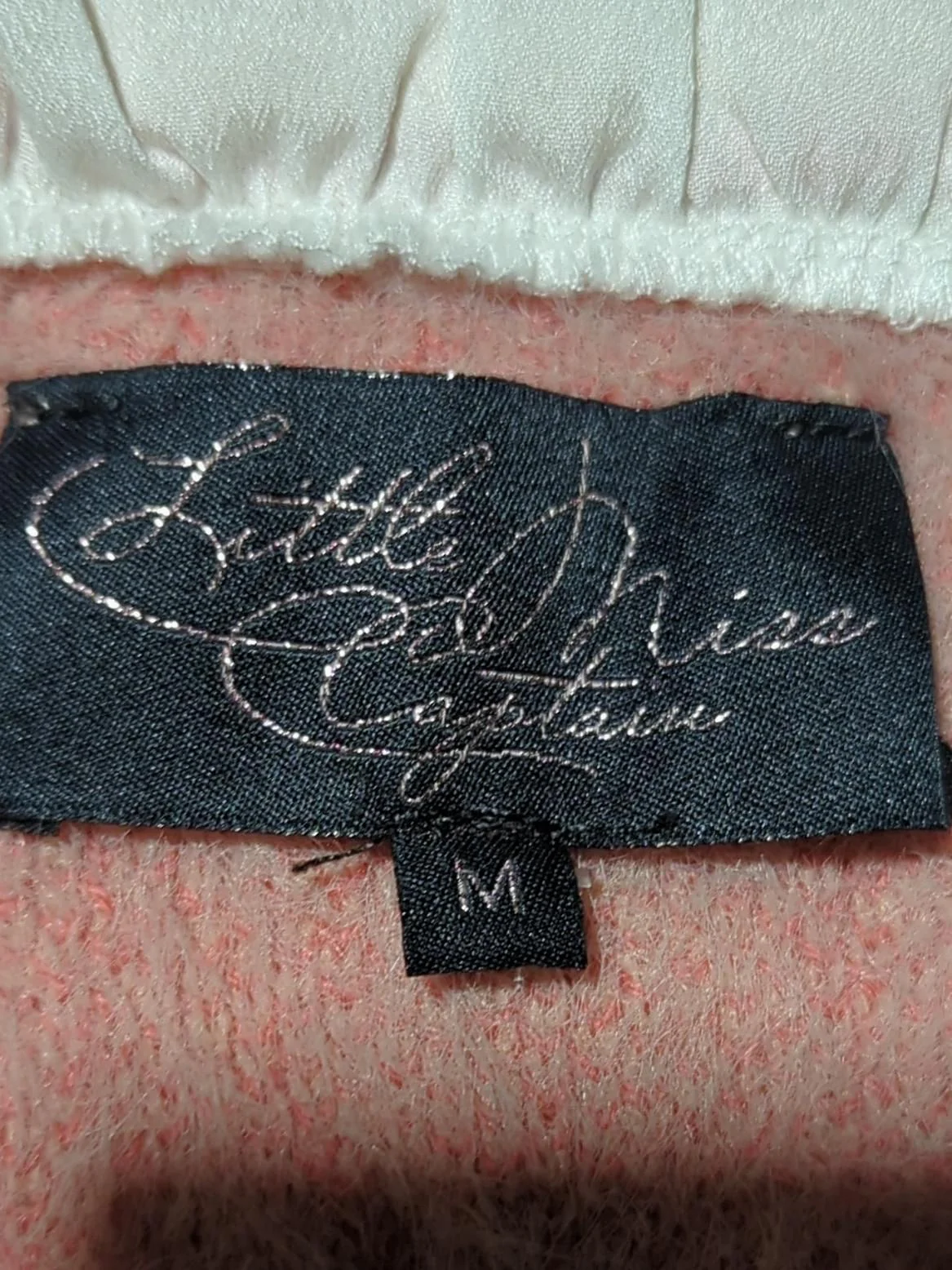 Little Miss By Captain Tortue Women's Jumper M Pink Nylon with Acrylic Pullover - Image 5