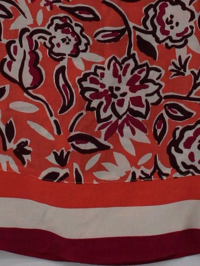 Little Miss By Captain Tortue Women's Top M Orange 100% Viscose Basic - Image 4