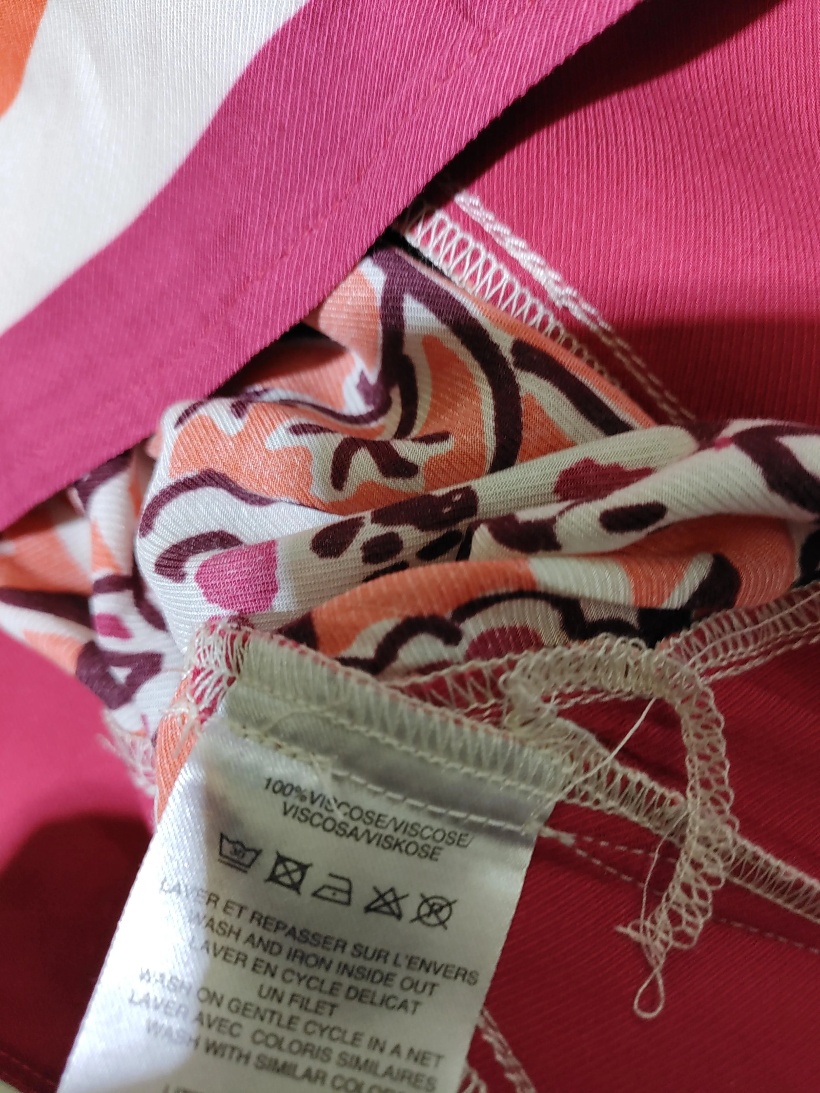 Little Miss By Captain Tortue Women's Top M Orange 100% Viscose Basic - Image 6