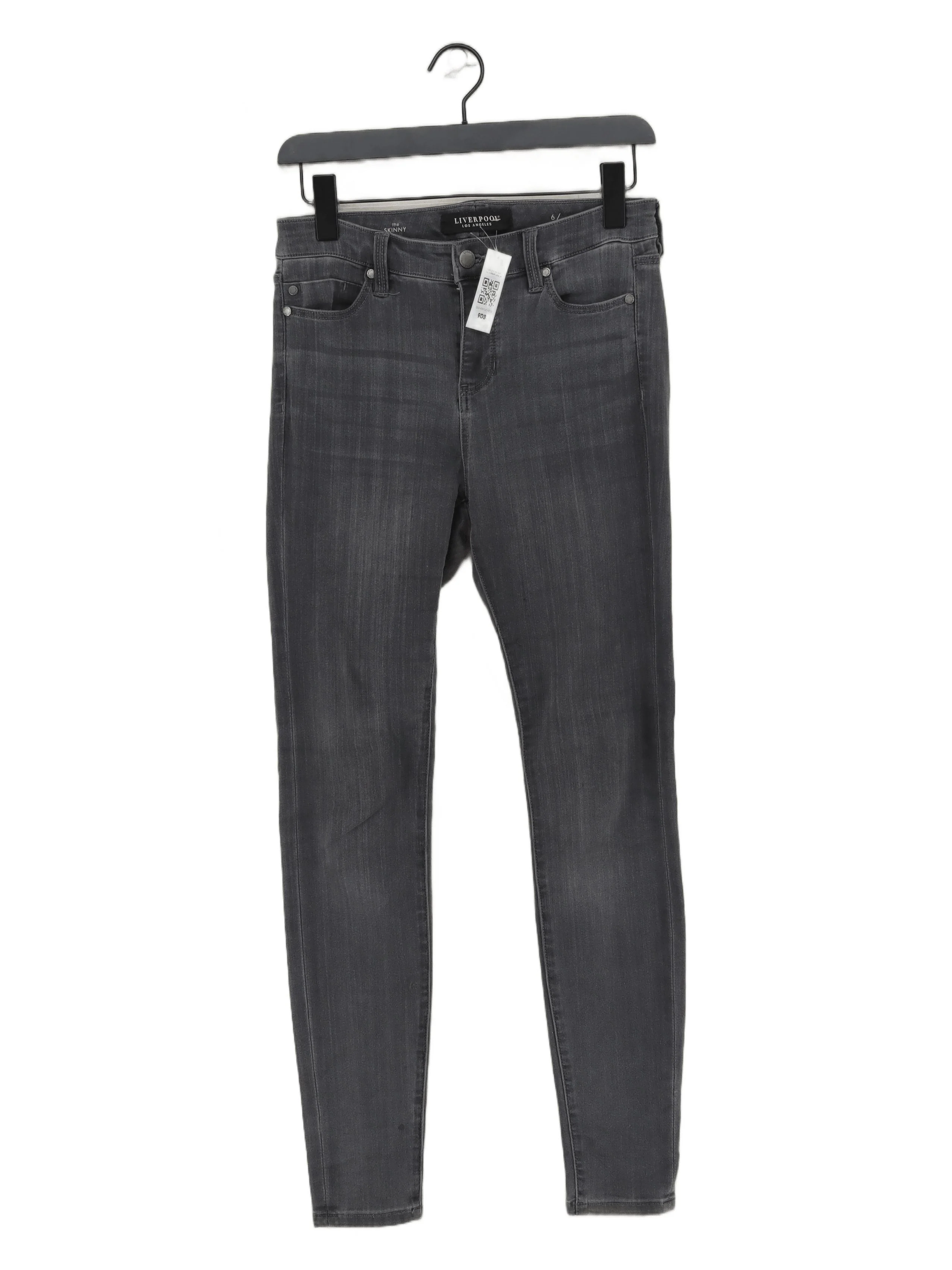 Liverpool Los Angeles Women's Jeans UK 10 Grey Cotton