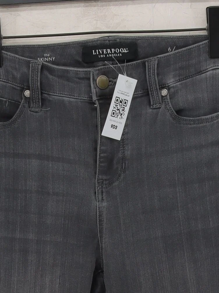 Liverpool Los Angeles Women's Jeans UK 10 Grey Cotton - Image 3