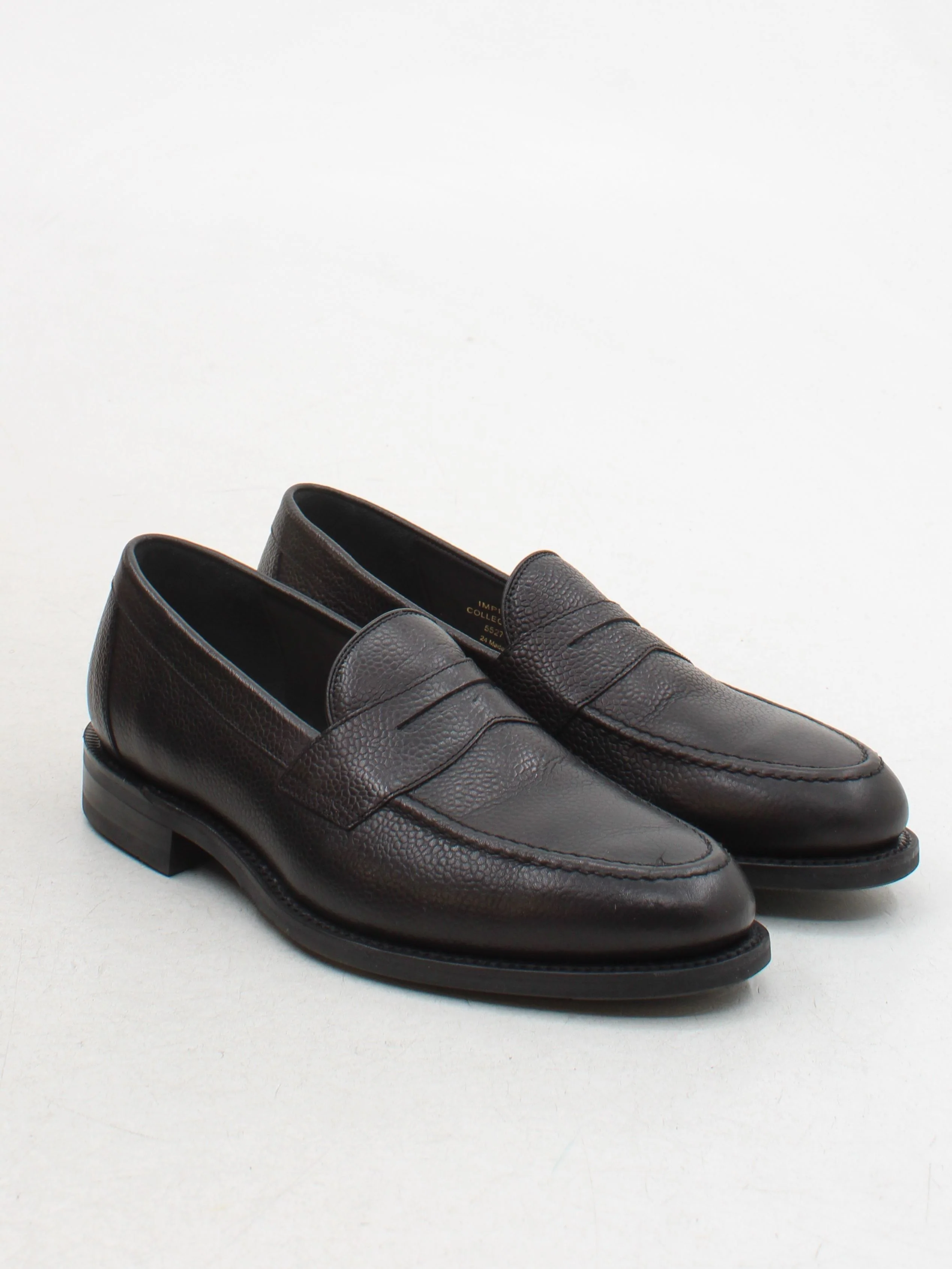 Loake Men's Shoes UK 6.5 Black Animal Print 100% Other Loafer - Image 4