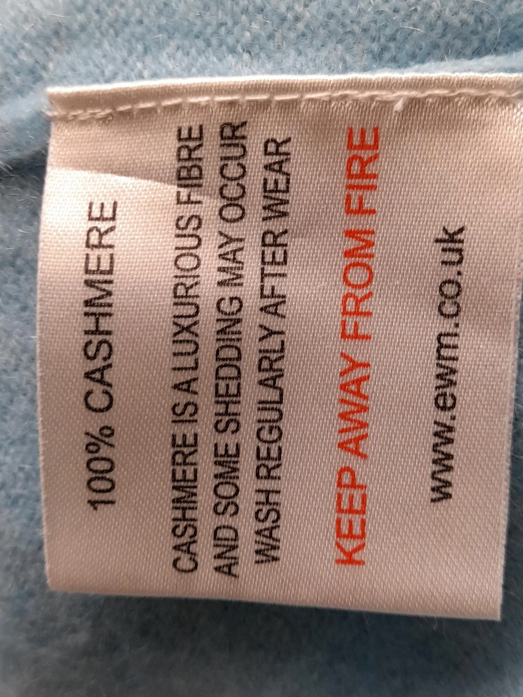 Lochmere Women's Jumper UK 20 Blue 100% Cashmere Round Neck Pullover - Image 8