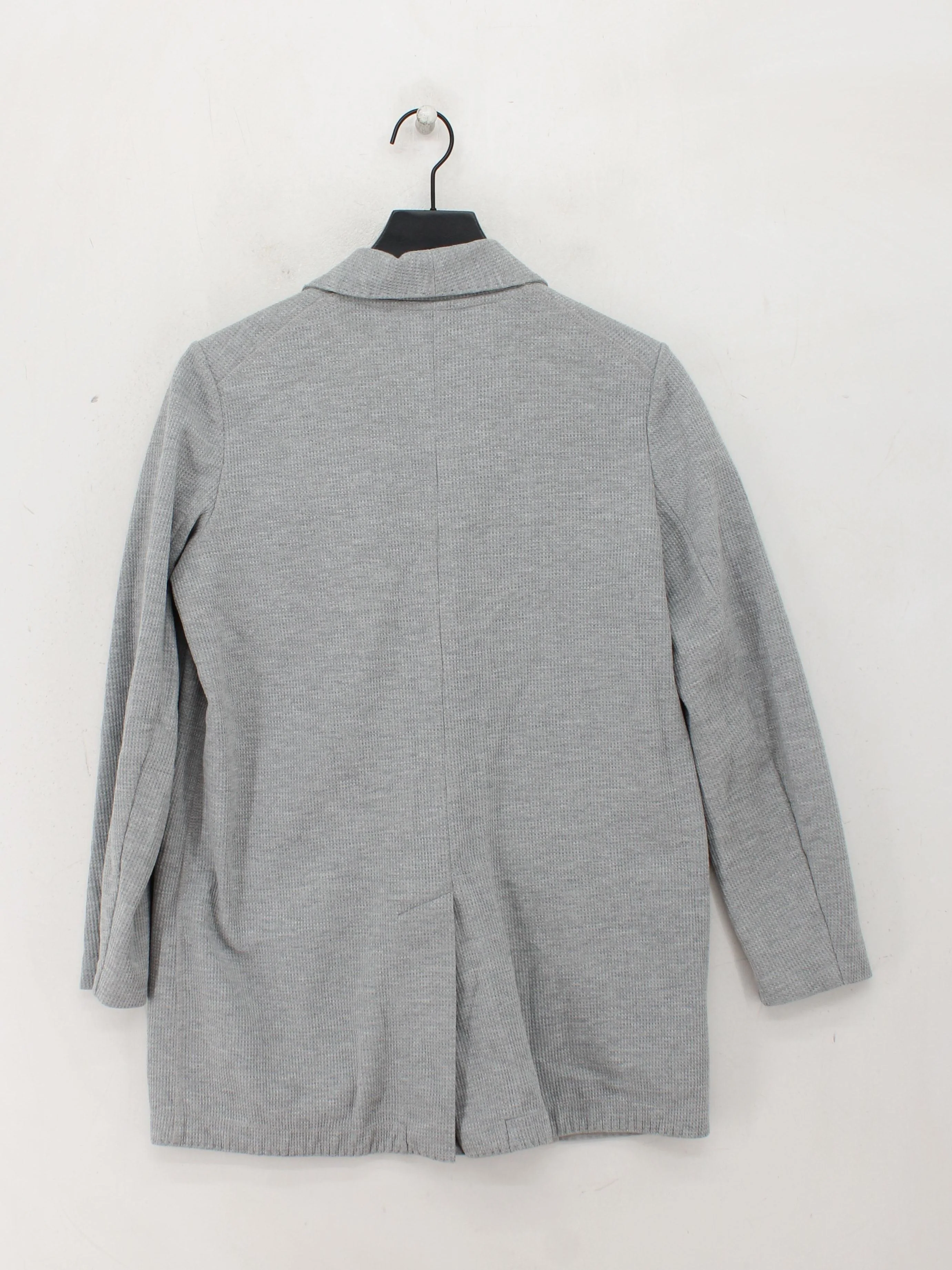 Loft Women's Blazer Grey Cotton with Polyester Overcoat - Image 2