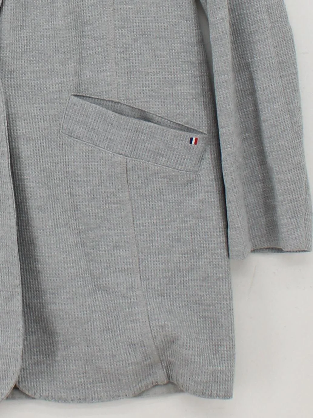 Loft Women's Blazer Grey Cotton with Polyester Overcoat - Image 4