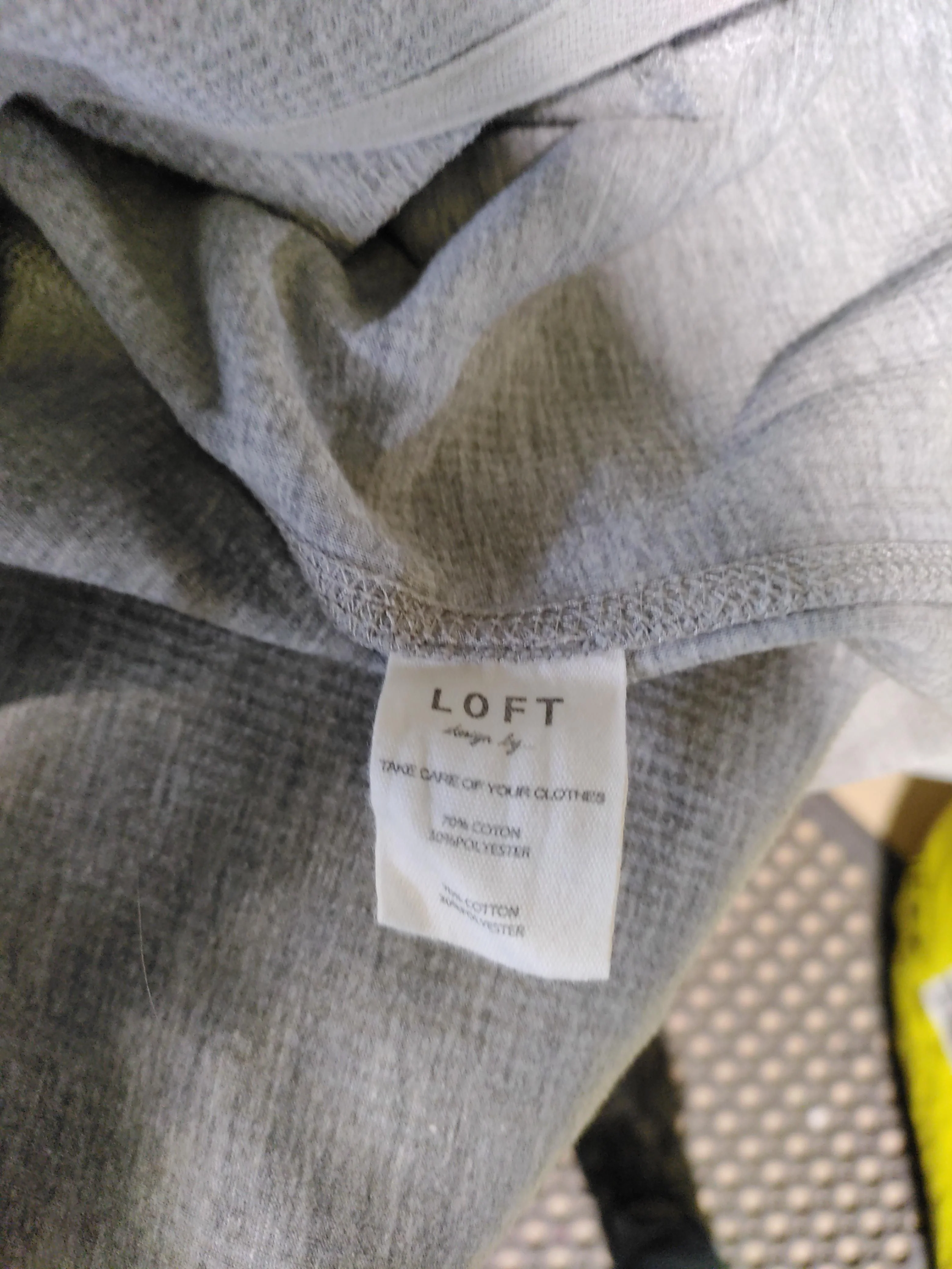 Loft Women's Blazer Grey Cotton with Polyester Overcoat - Image 6