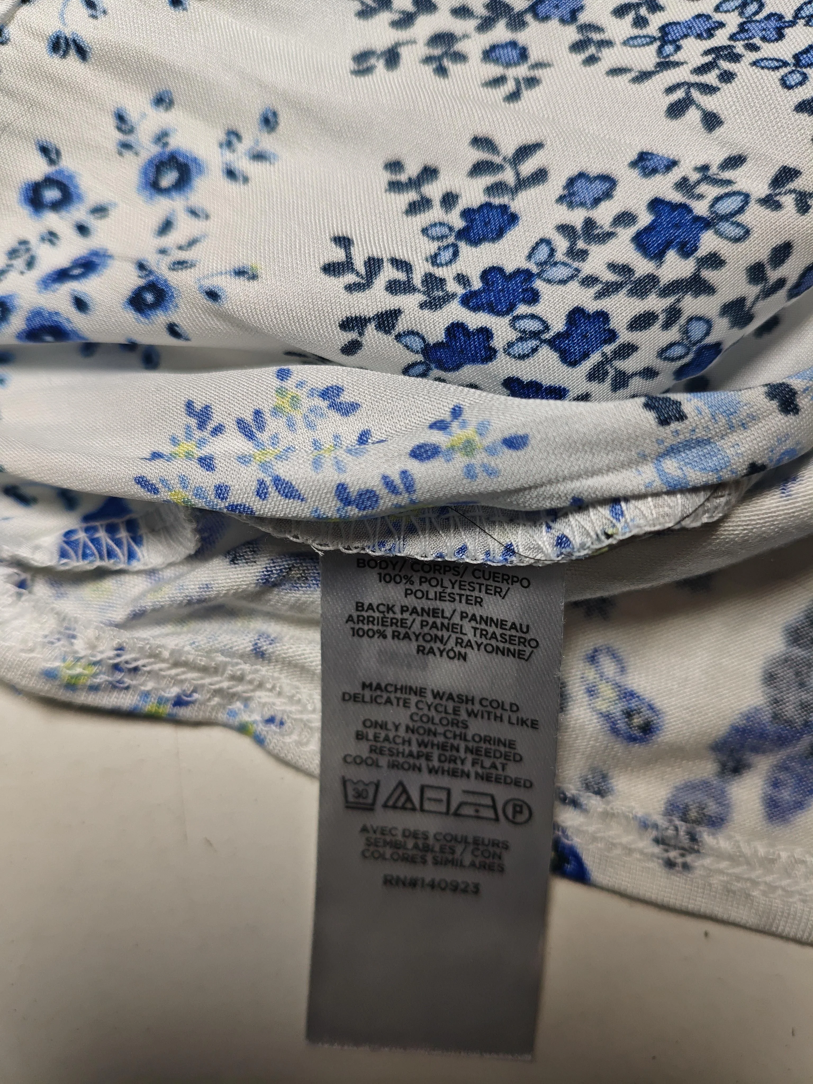 Loft Women's Blouse M White Polyester with Rayon Basic - Image 6