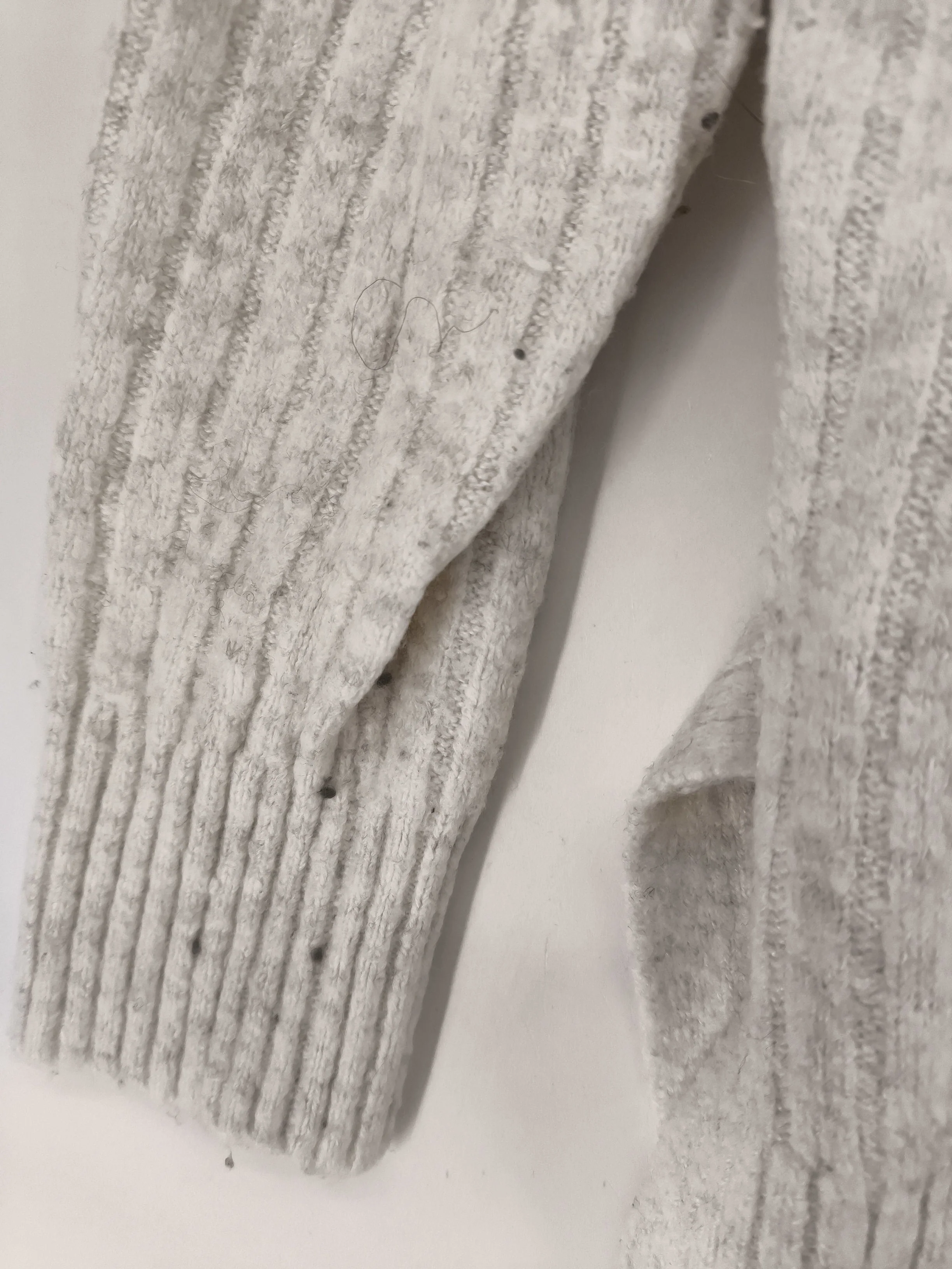 Loft Women's Jumper S Cream Acrylic with Polyester, Spandex High Neck Pullover - Image 5