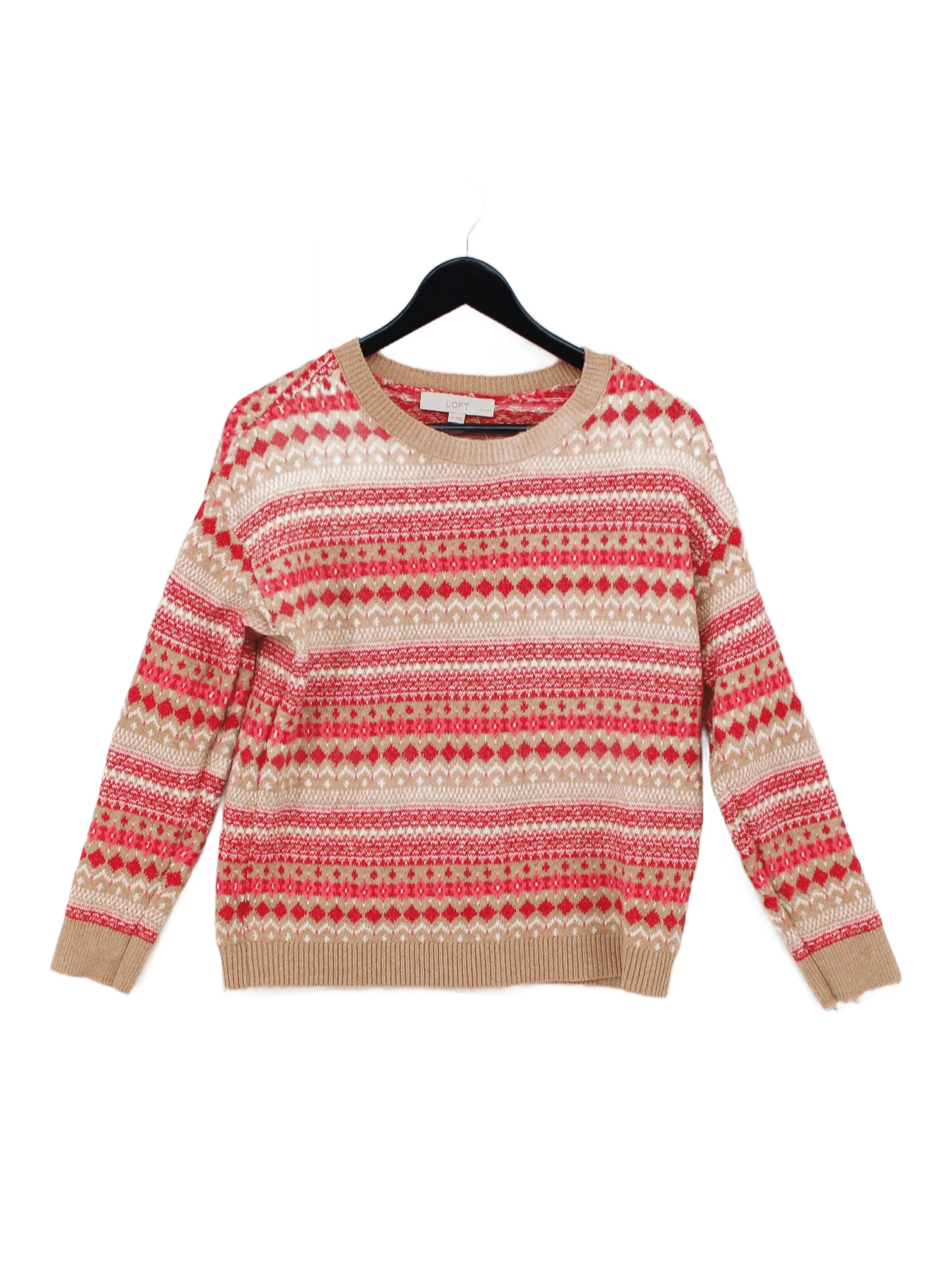 Loft Women's Jumper S Multi Cotton with Polyester, Acrylic, Spandex Pullover