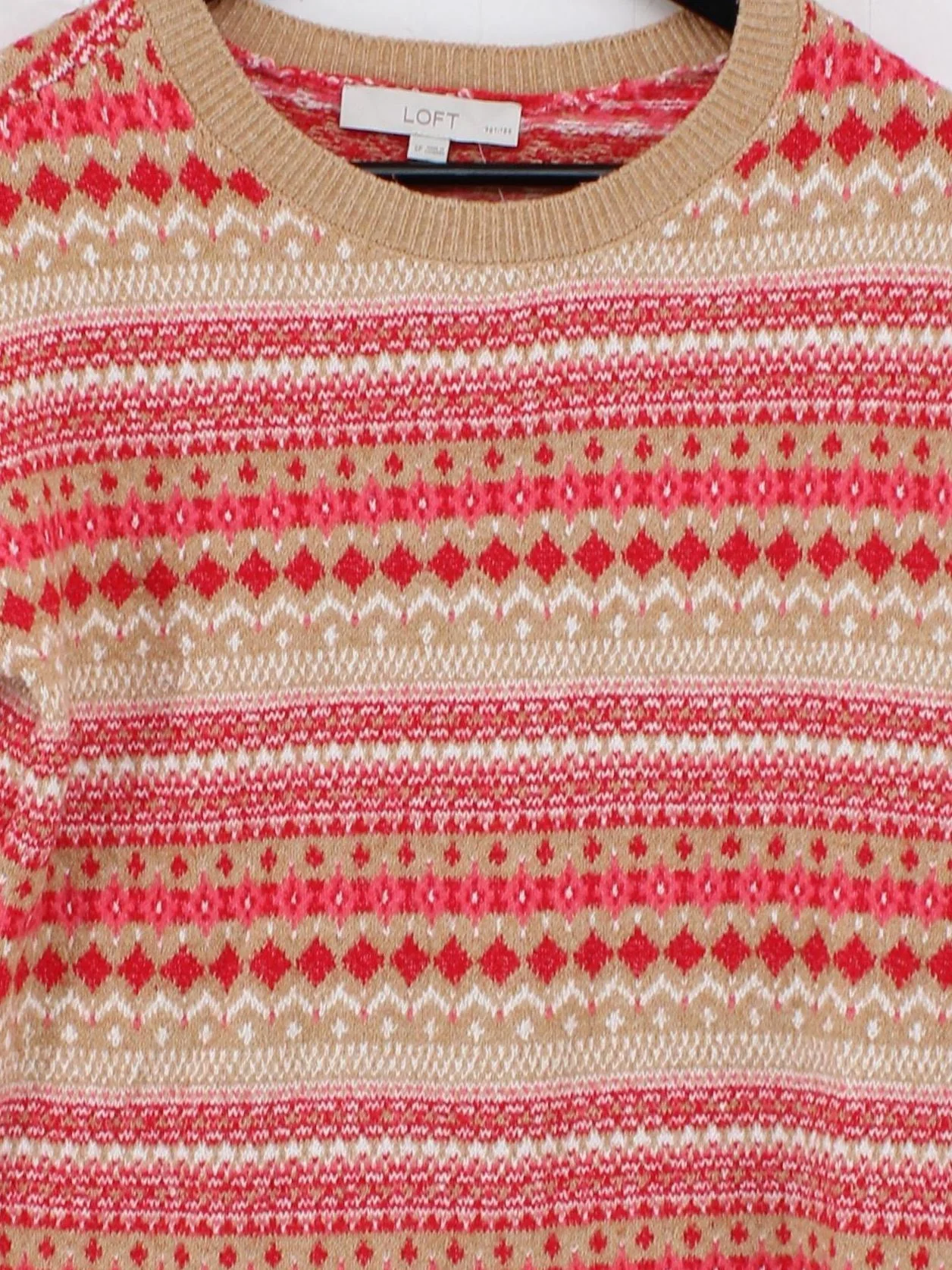 Loft Women's Jumper S Multi Cotton with Polyester, Acrylic, Spandex Pullover - Image 3