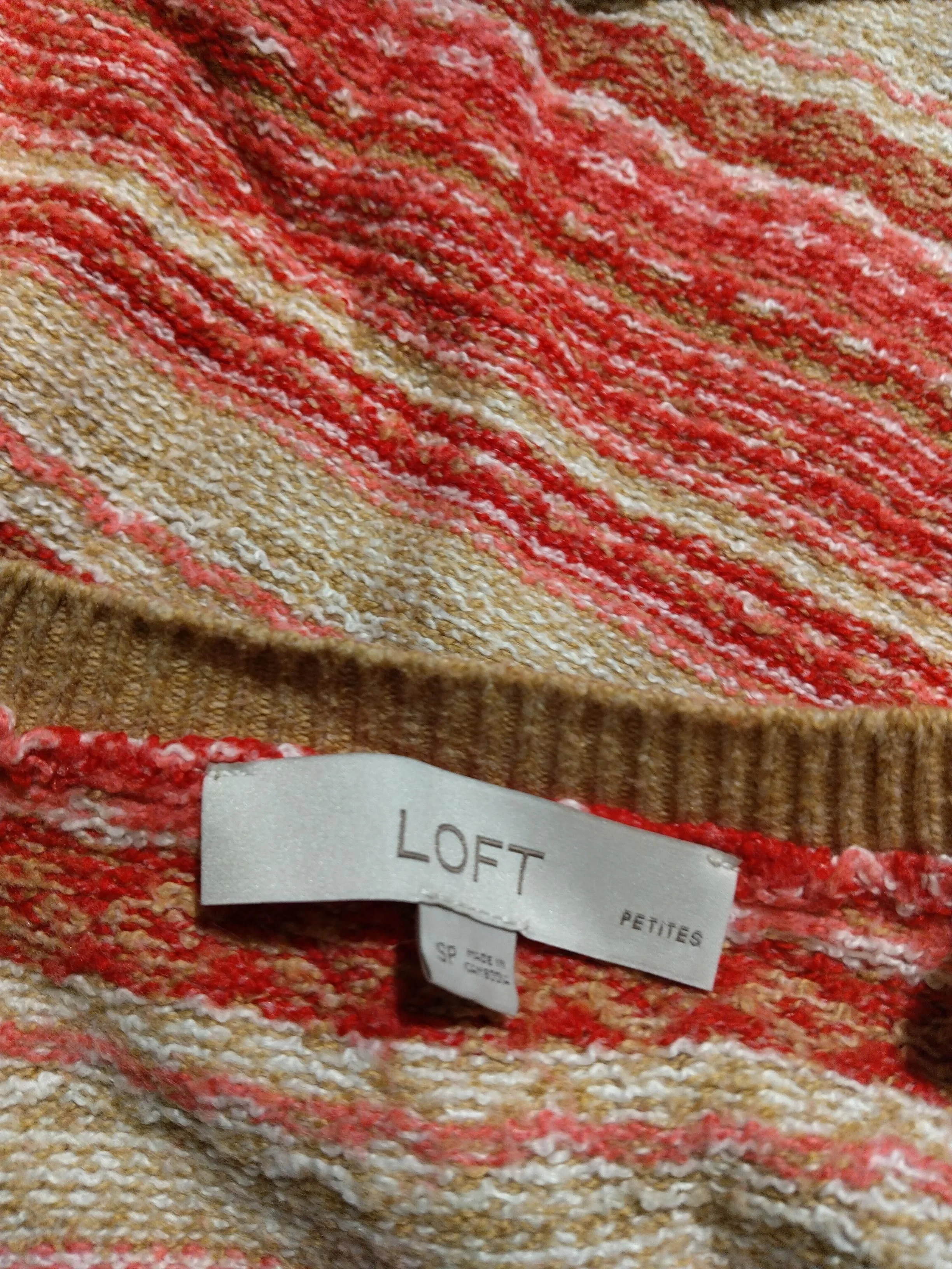 Loft Women's Jumper S Multi Cotton with Polyester, Acrylic, Spandex Pullover - Image 5