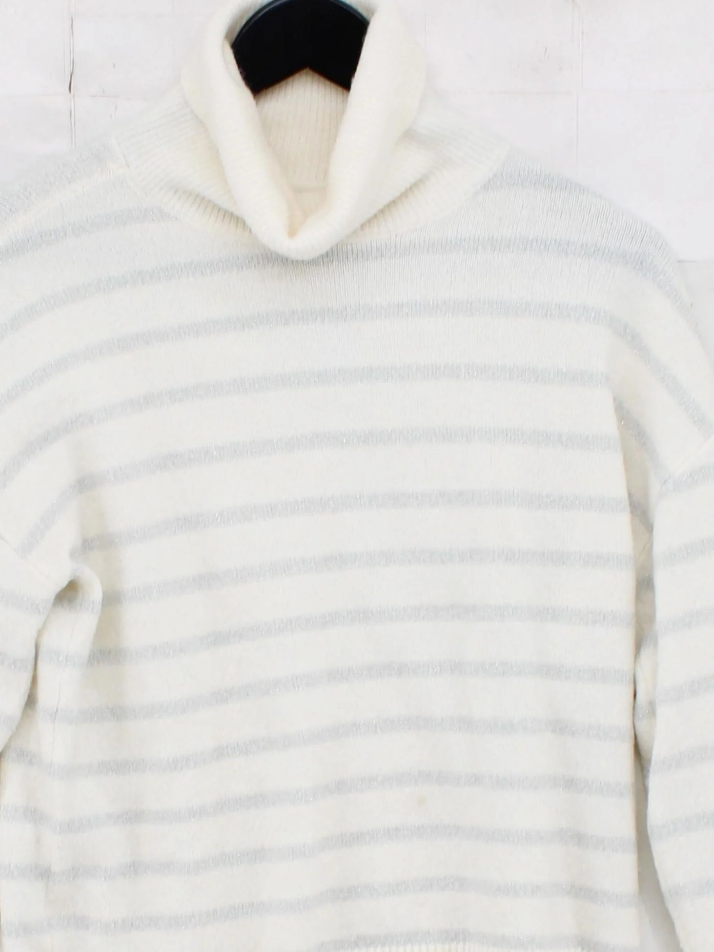 Loft Women's Jumper XS Cream Acrylic with Polyester, Other, Spandex Pullover - Image 3