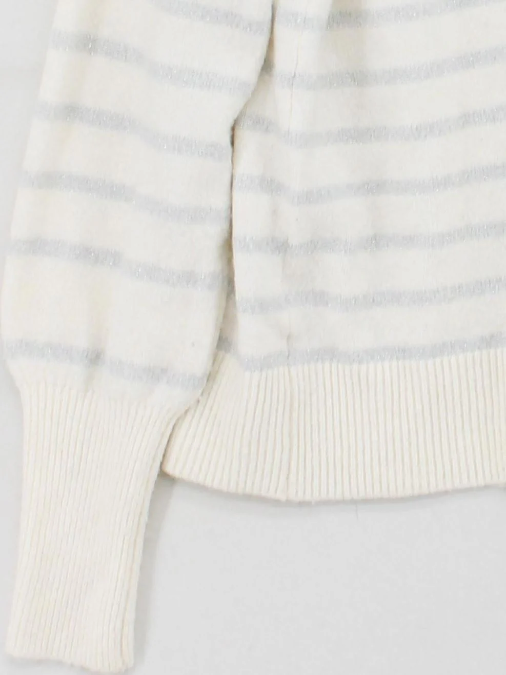 Loft Women's Jumper XS Cream Acrylic with Polyester, Other, Spandex Pullover - Image 4