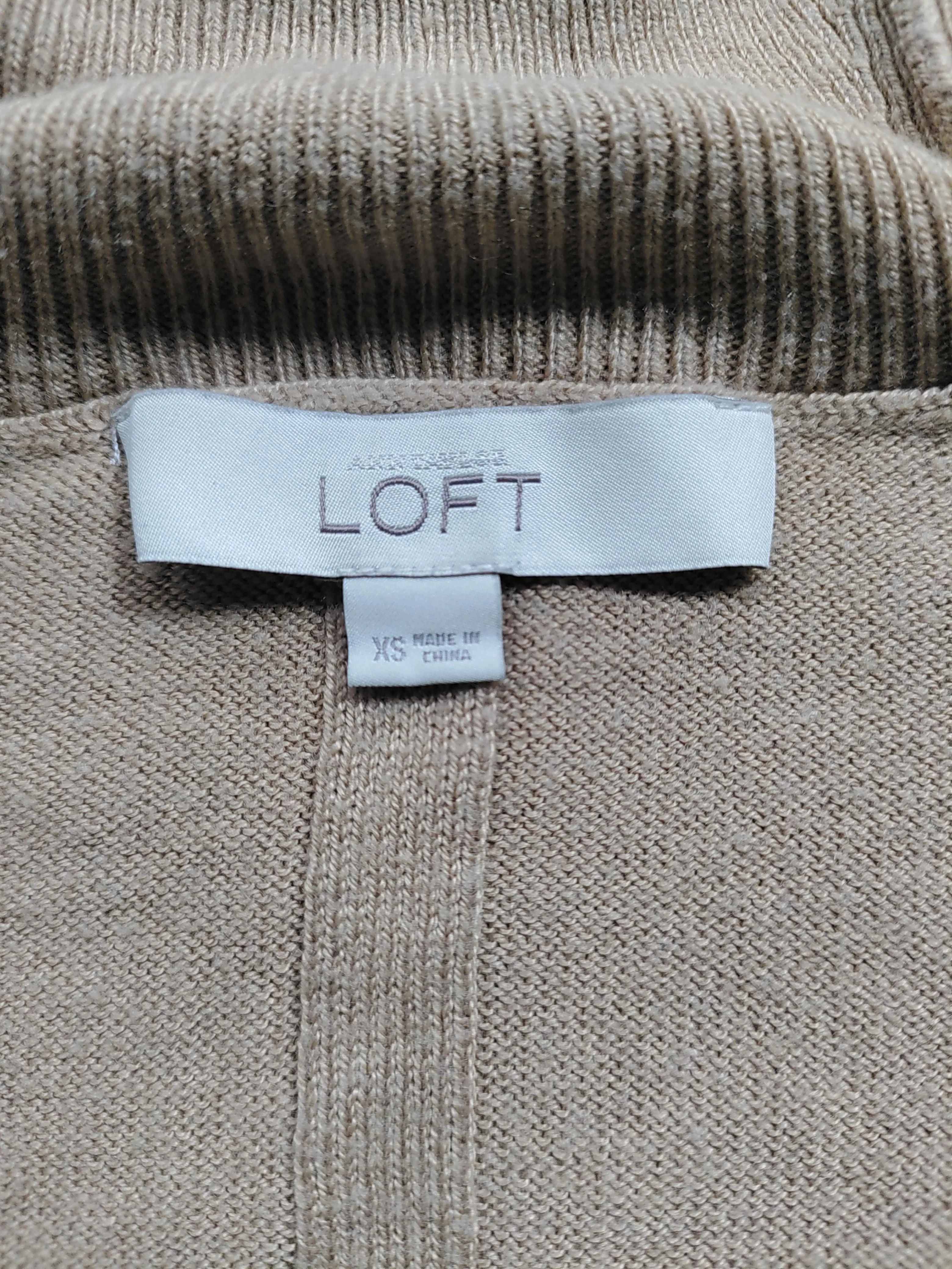 Loft Women's Jumper XS Tan Acrylic with Nylon Roll Neck Pullover - Image 5