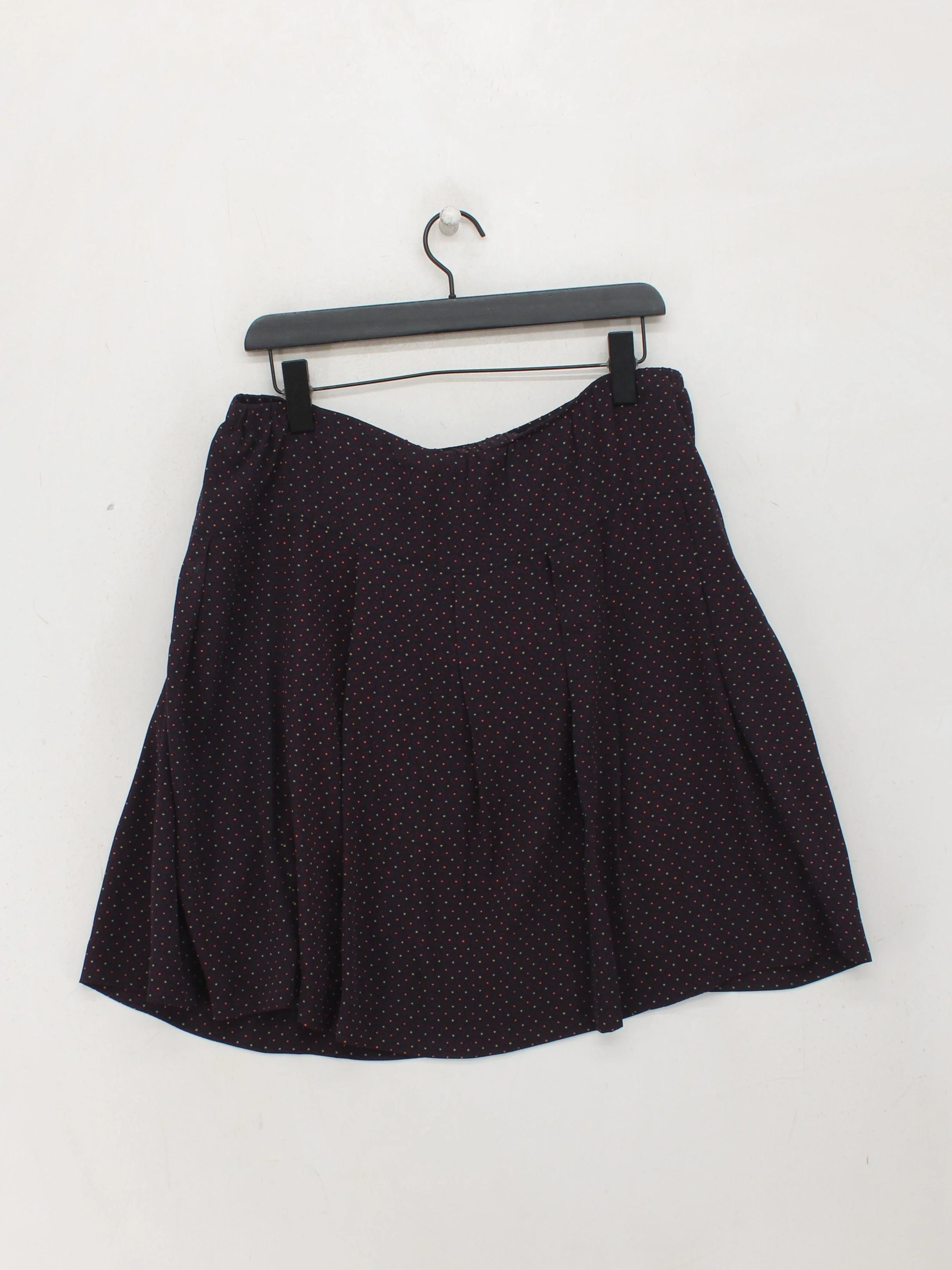 Loft Women's Midi Skirt L Blue Geometric 100% Polyester Midi A-Line - Image 2