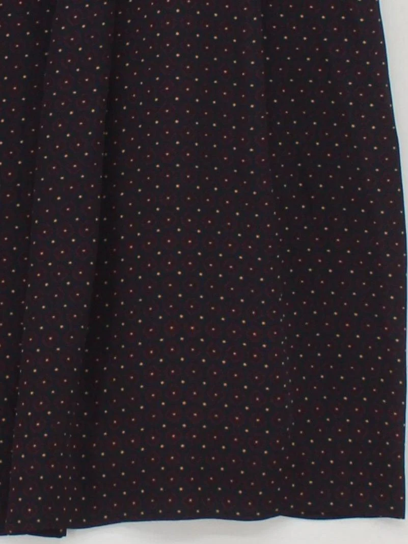 Loft Women's Midi Skirt L Blue Geometric 100% Polyester Midi A-Line - Image 4