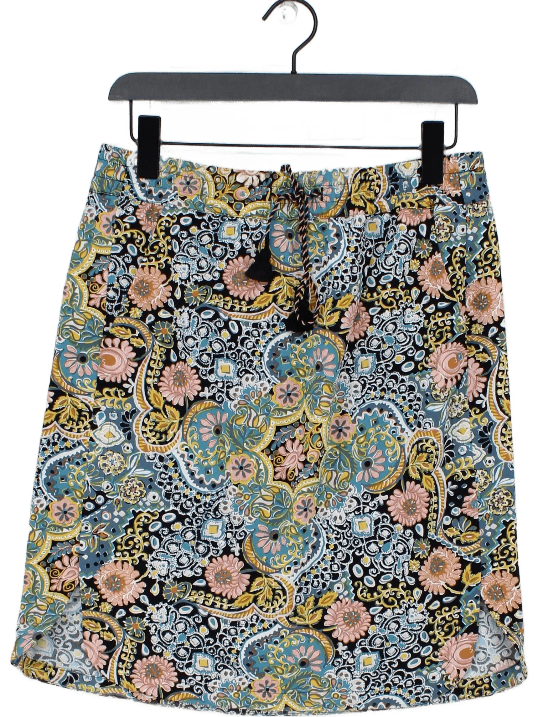 Loft Women's Mini Skirt M Multi Polyester with Spandex Short Mini
