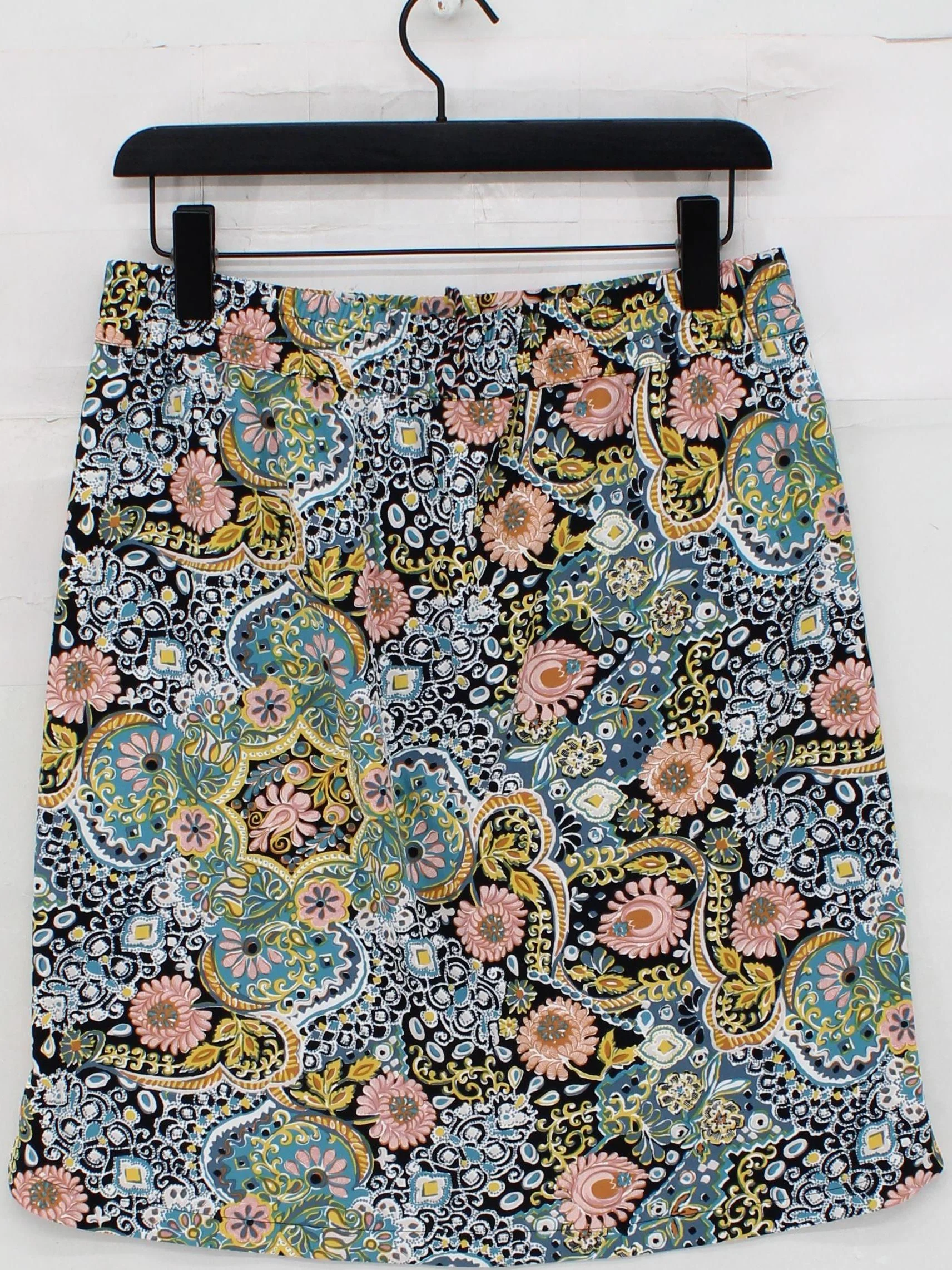 Loft Women's Mini Skirt M Multi Polyester with Spandex Short Mini - Image 2