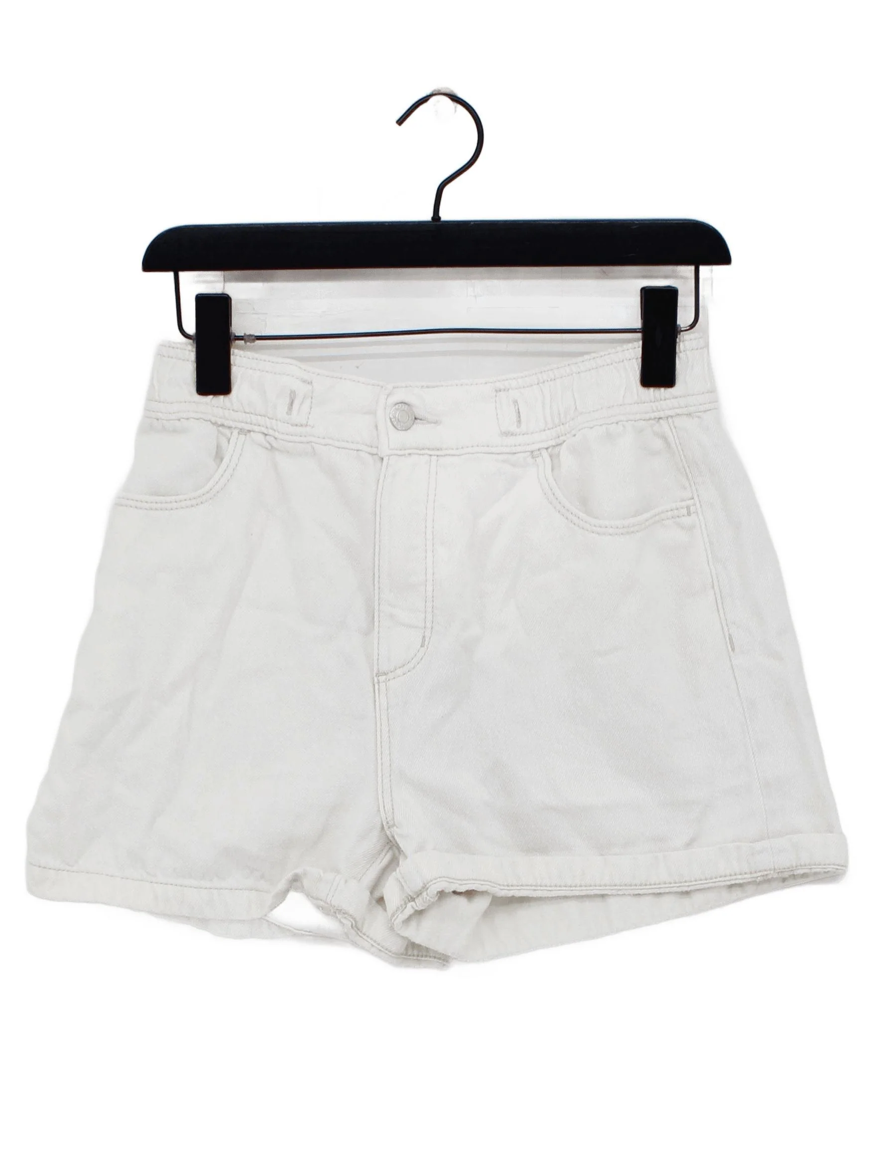 Loft Women's Shorts S Cream Cotton with Lyocell Modal Mom