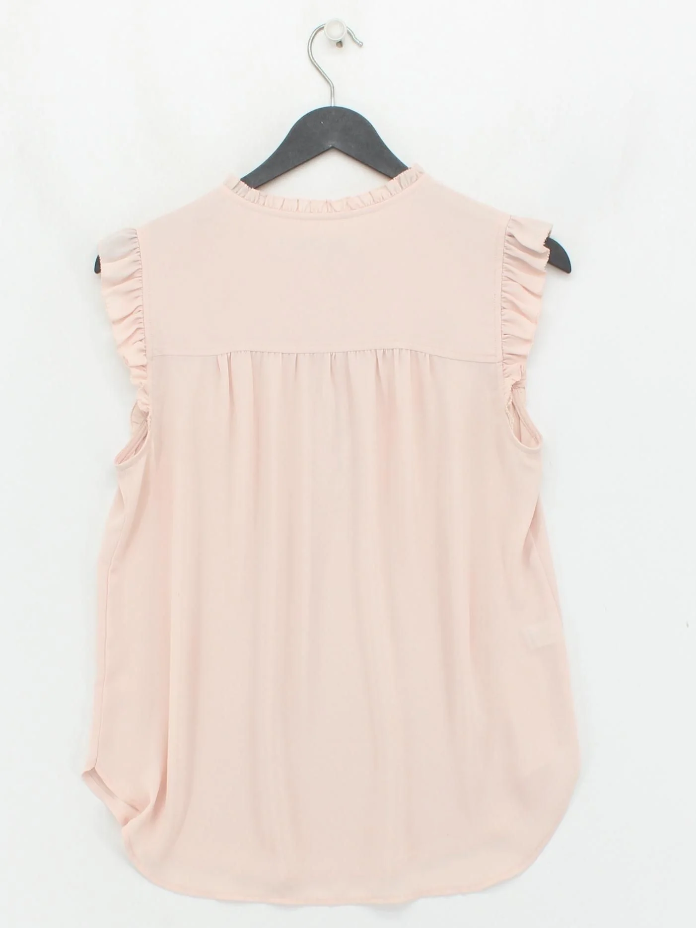Loft Women's Top S Pink 100% Polyester Sleeveless High Neck Basic - Image 2