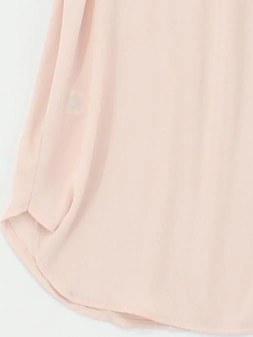 Loft Women's Top S Pink 100% Polyester Sleeveless High Neck Basic - Image 4