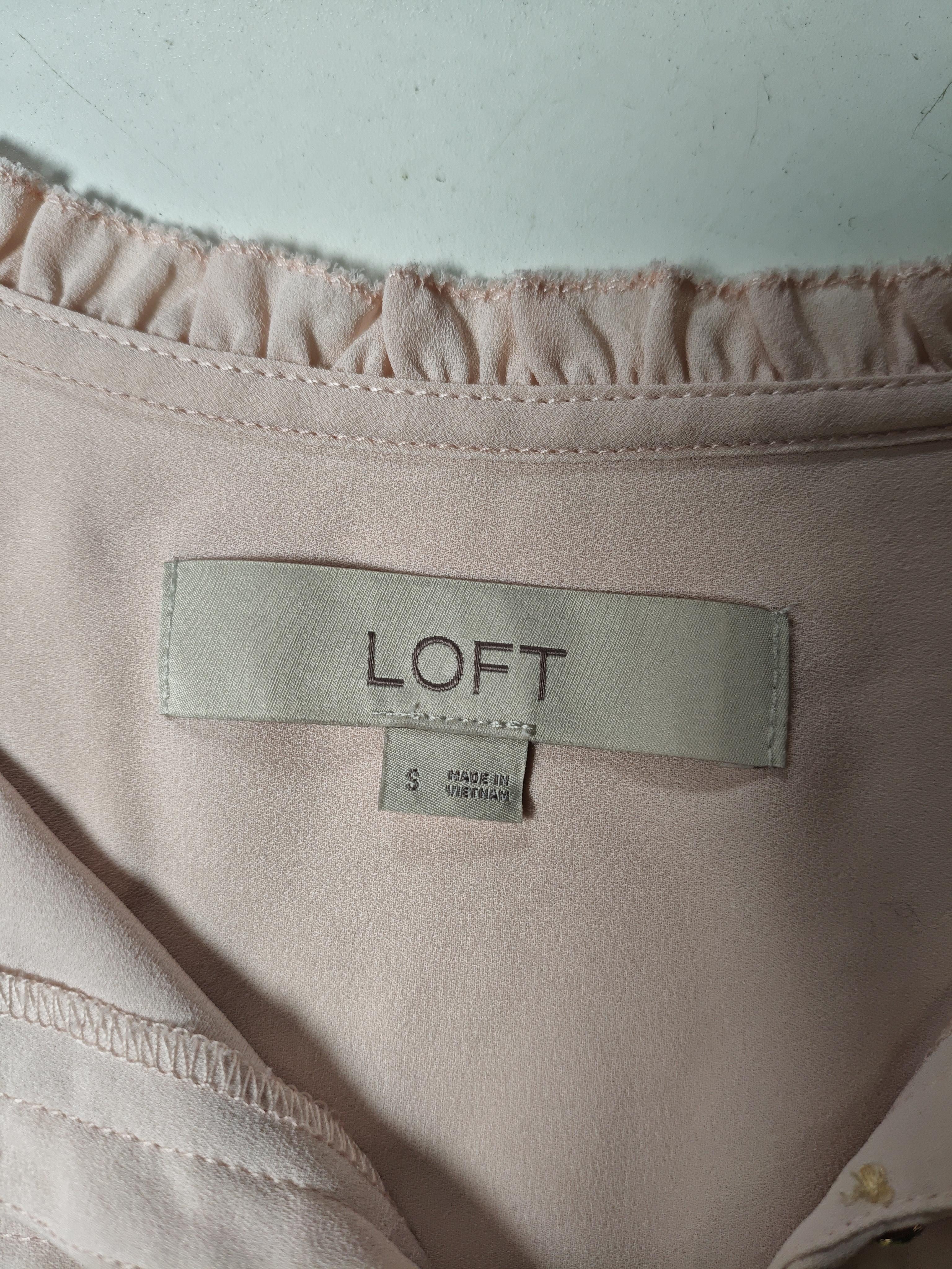 Loft Women's Top S Pink 100% Polyester Sleeveless High Neck Basic - Image 5