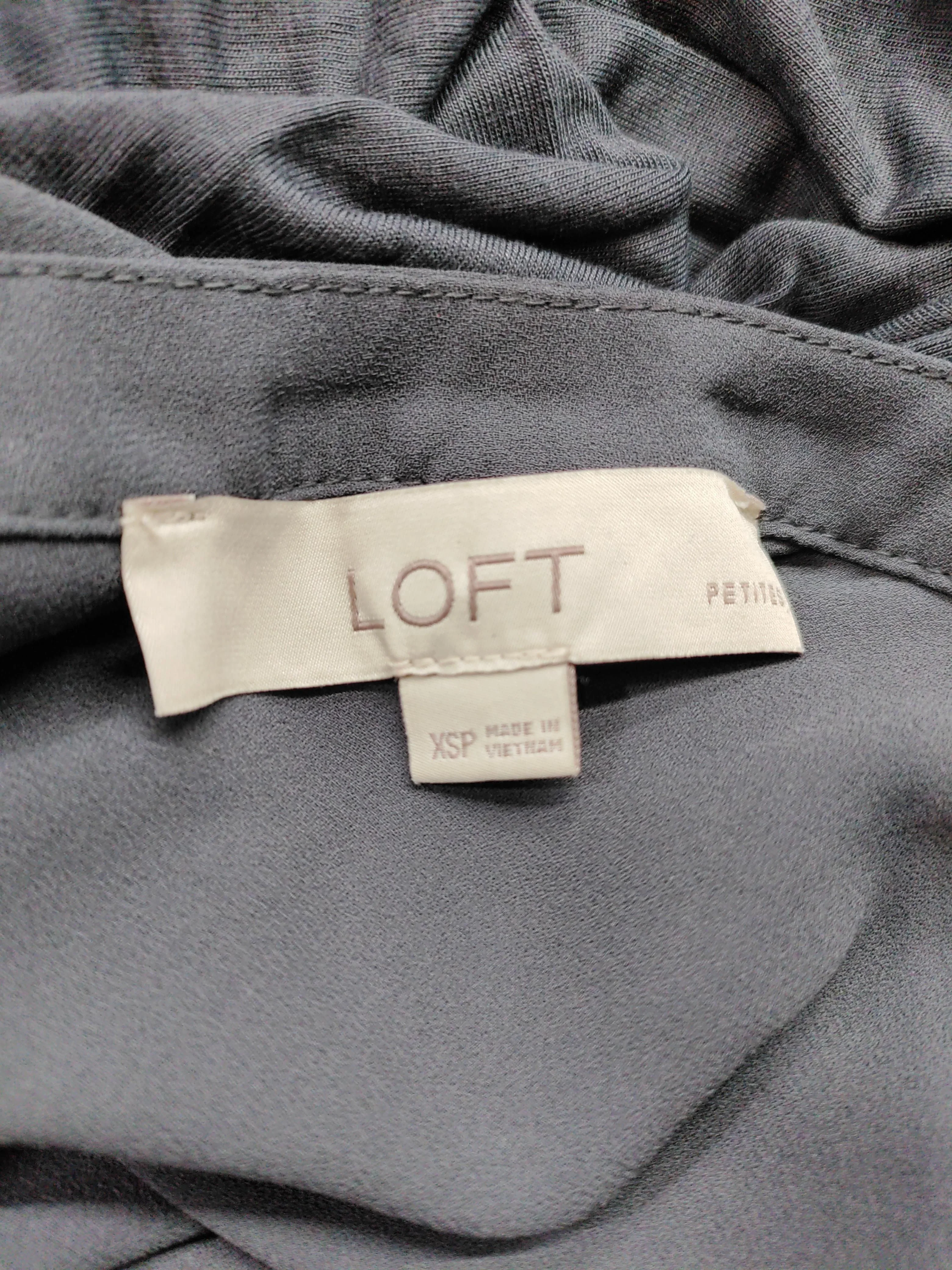 Loft Women's Top XS Grey Rayon with Polyester Sleeveless Round Neck Basic - Image 5