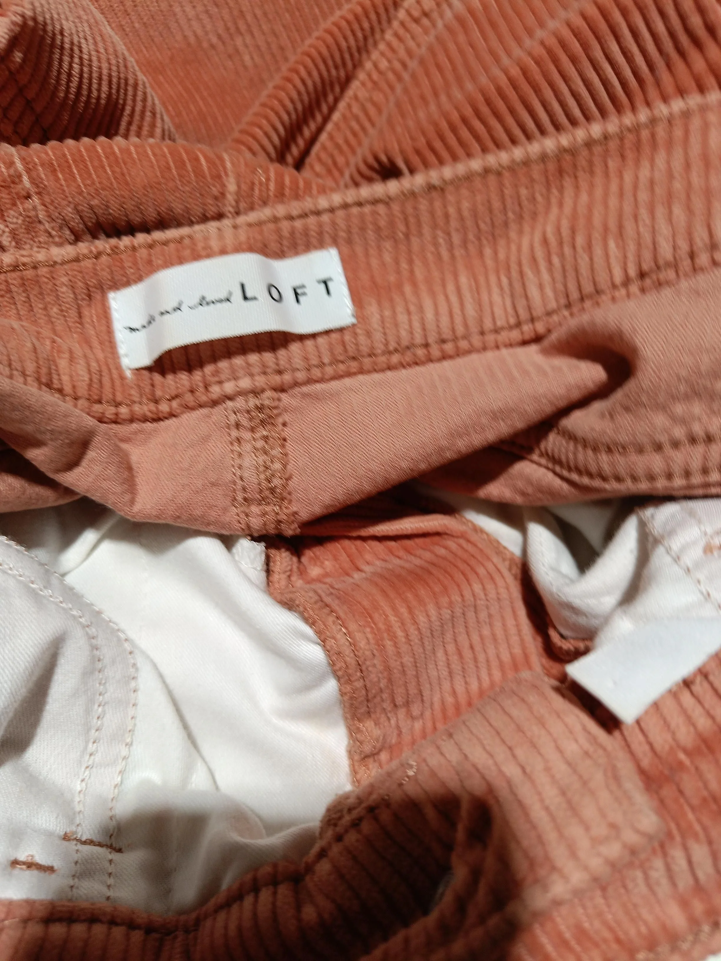 Loft Women's Trousers W 28 in Orange Cotton with Spandex Straight Chino - Image 5