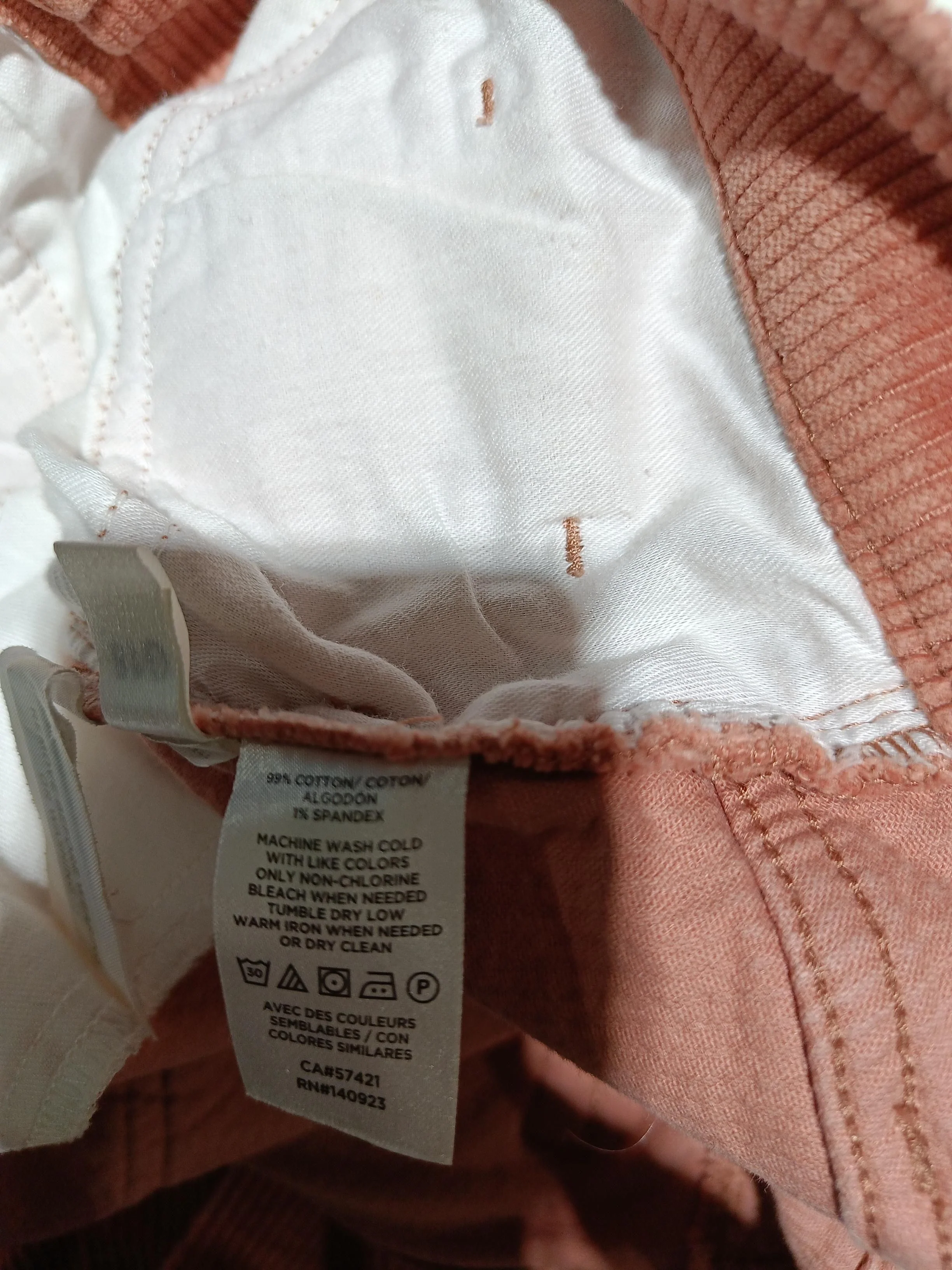 Loft Women's Trousers W 28 in Orange Cotton with Spandex Straight Chino - Image 6