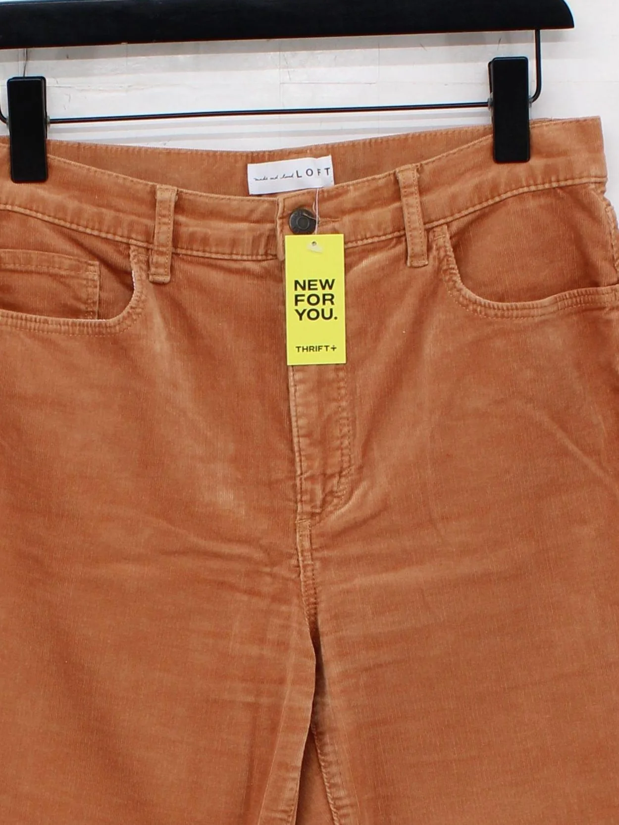 Loft Women's Trousers W 28 in Tan Cotton with Lyocell Modal, Spandex Chino - Image 3