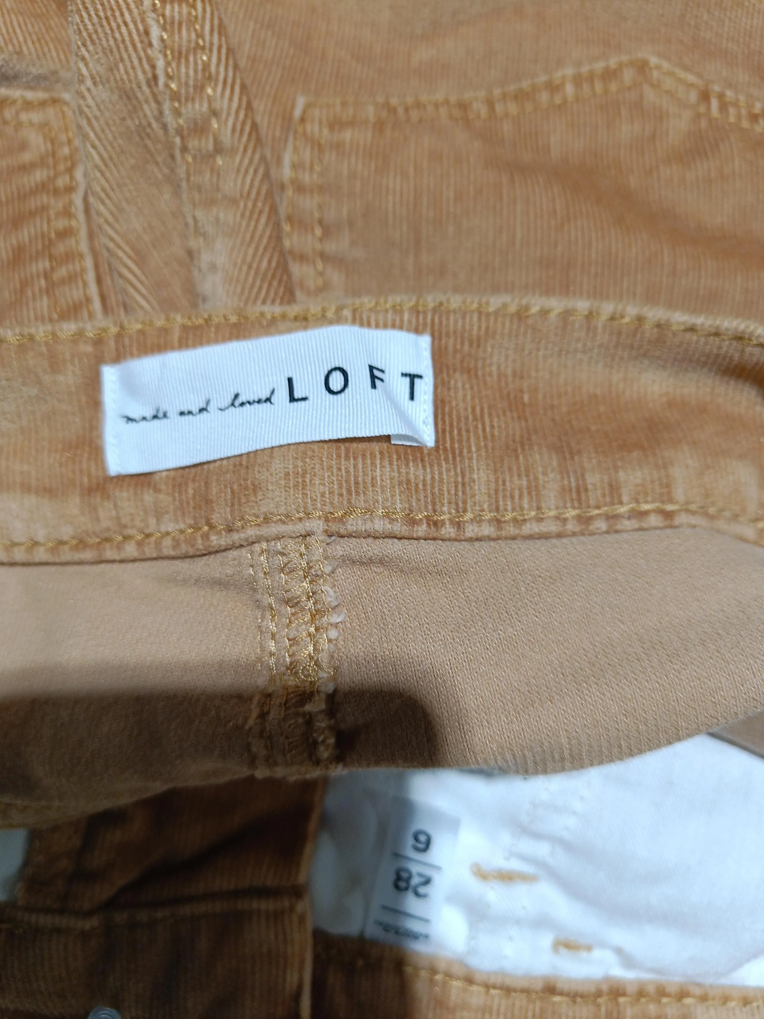 Loft Women's Trousers W 28 in Tan Cotton with Lyocell Modal, Spandex Chino - Image 5