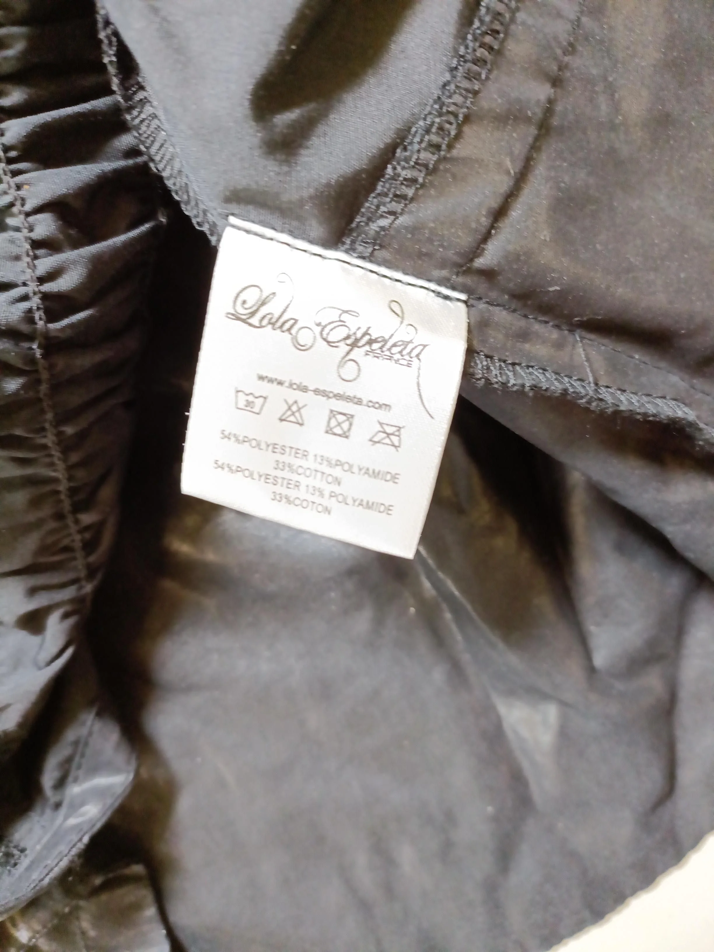 Lola Espeleta Women's Coat L Black Polyester with Polyamide, Cotton Overcoat - Image 6
